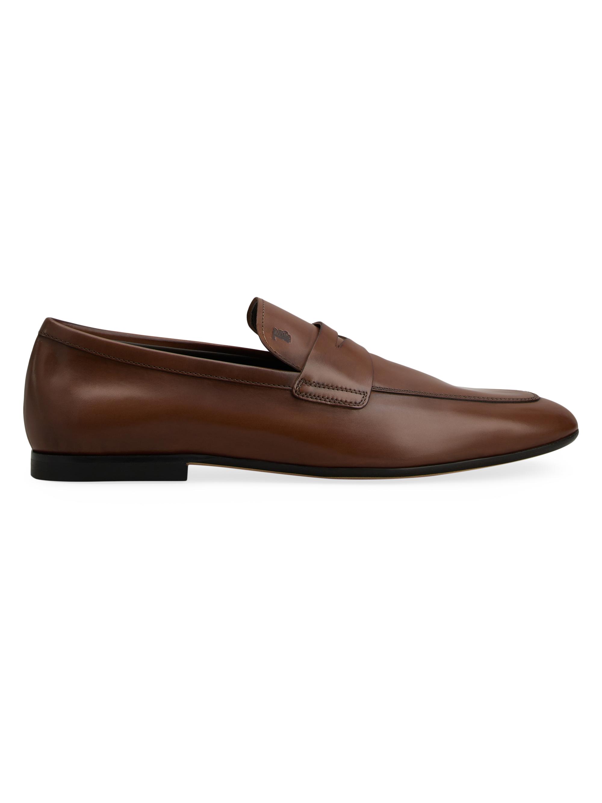 ZEGNA Siena Flex Leather Penny Loafers | Saks Fifth Avenue