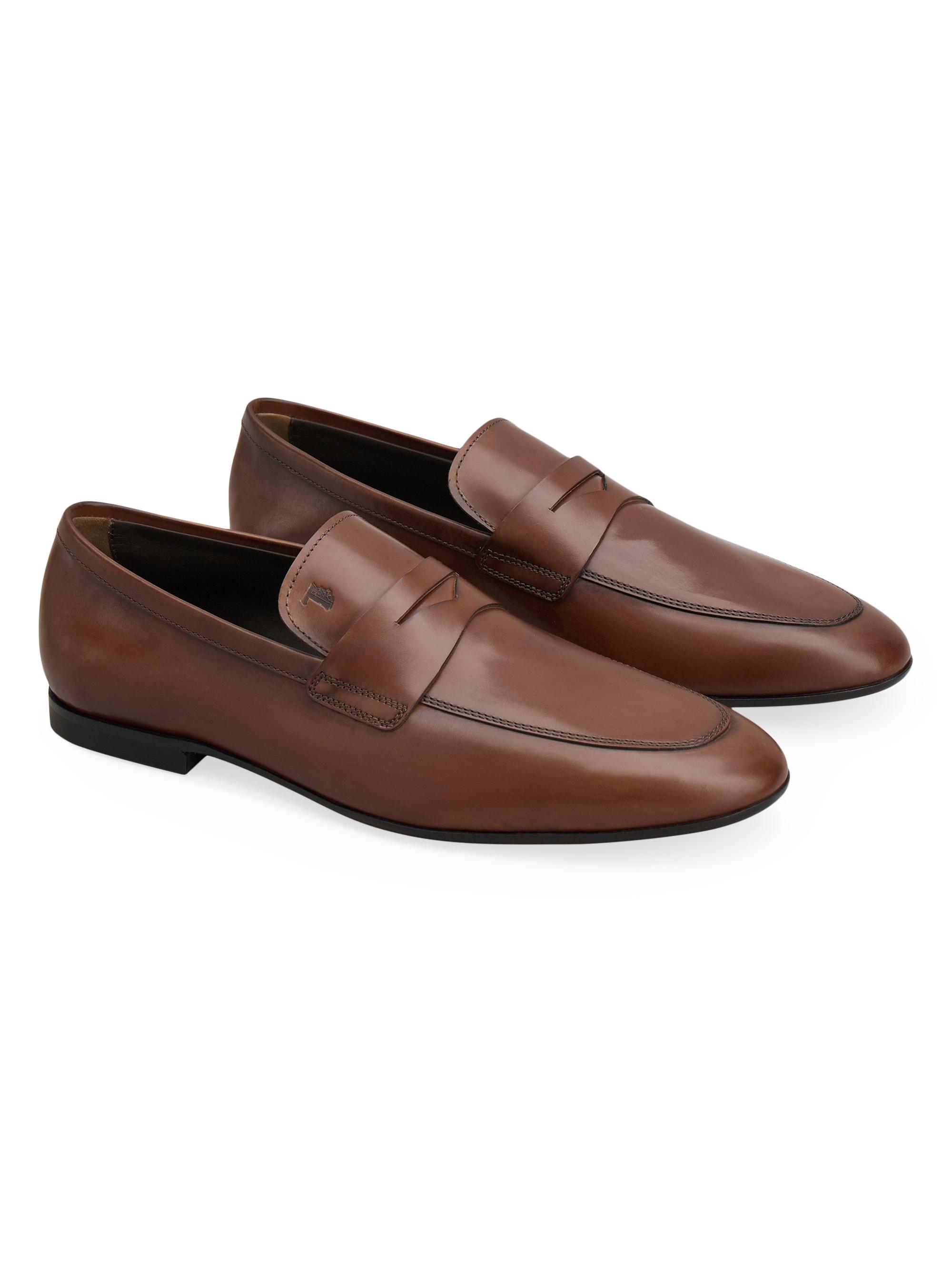 Tod's Mocassino Cuoio Leather Penny Loafers | Saks Fifth Avenue