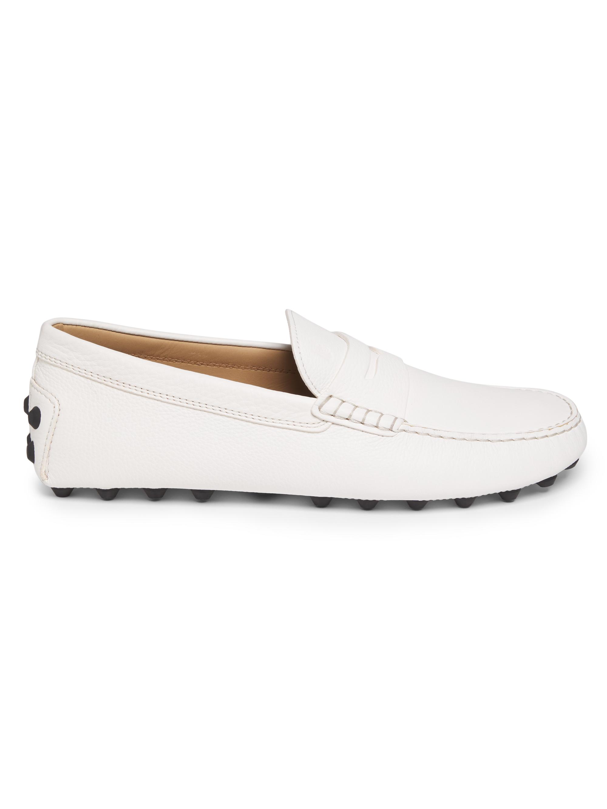 Tod's Men's Gommino Leather Loafers - Bianco