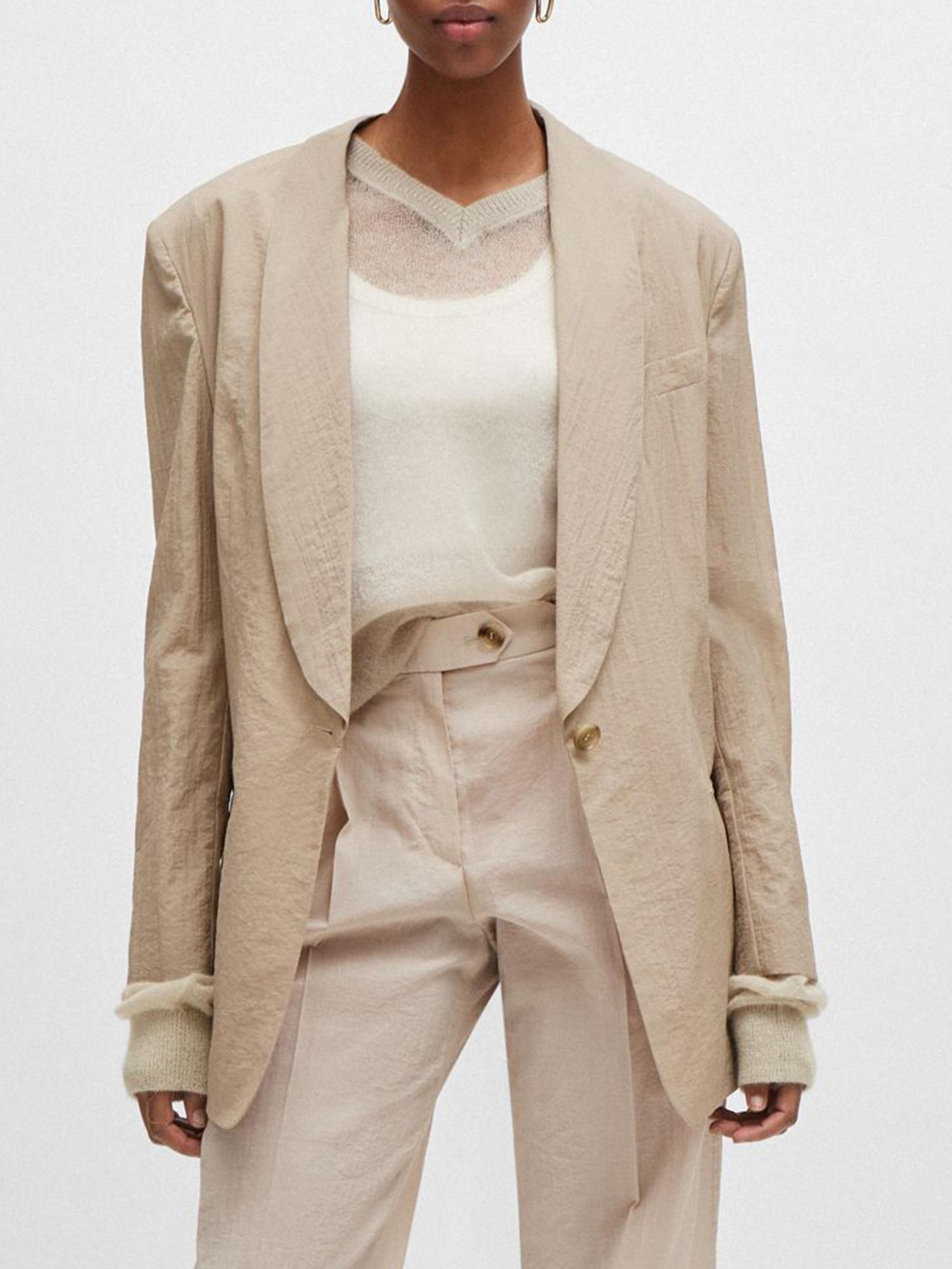 BOSS Women's Single-Button Jacket - Beige