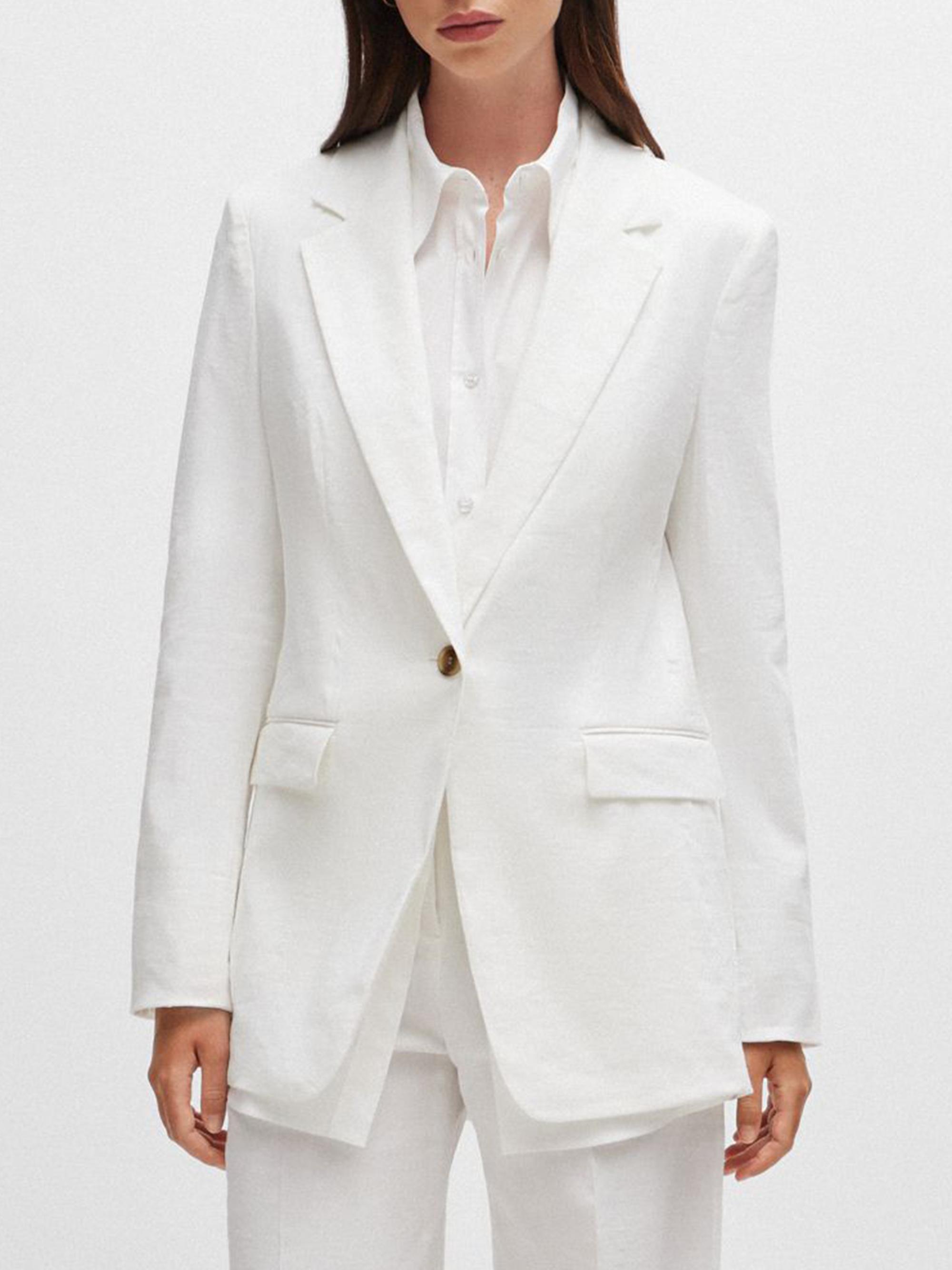 BOSS Women's Regular-Fit Jacket - White