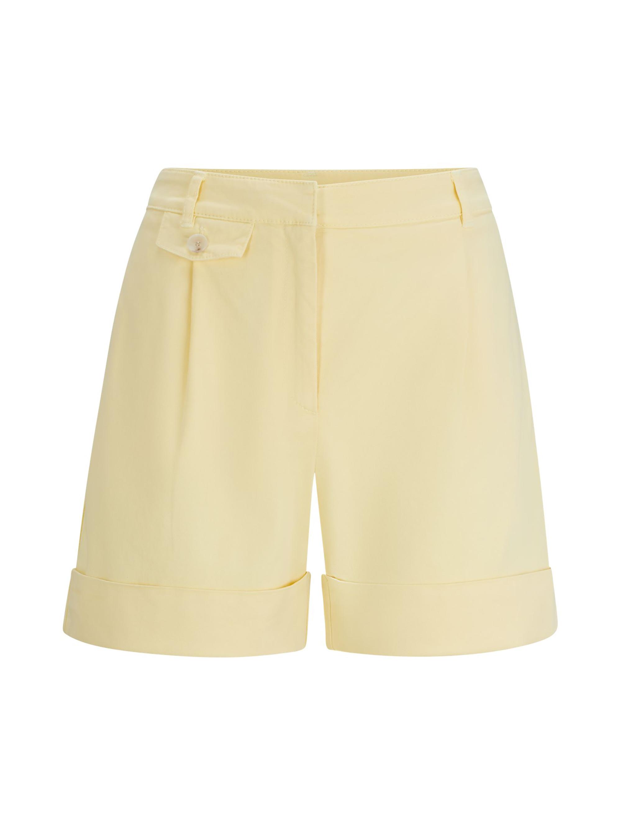 BOSS Women's Wide-Leg Shorts - Yellow