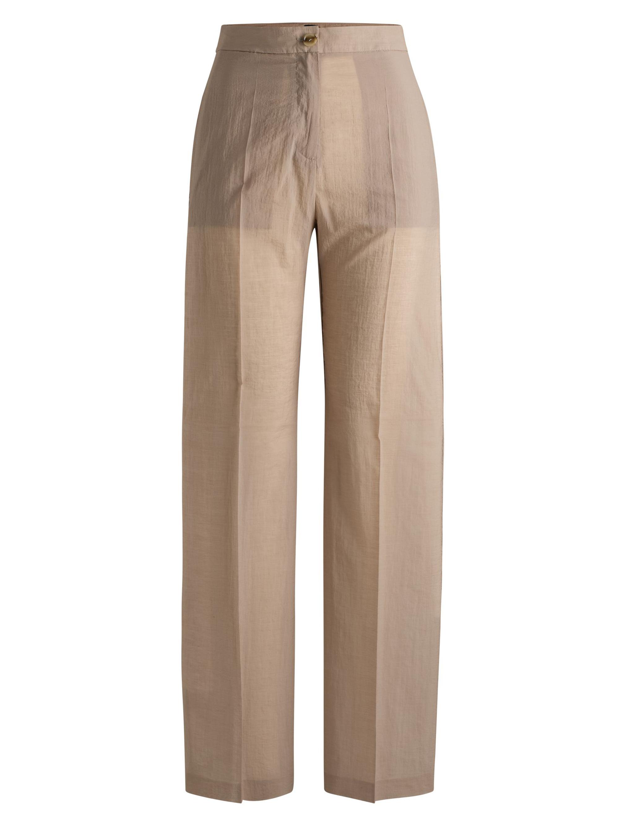 BOSS Women's Relaxed-Fit Trousers - Beige