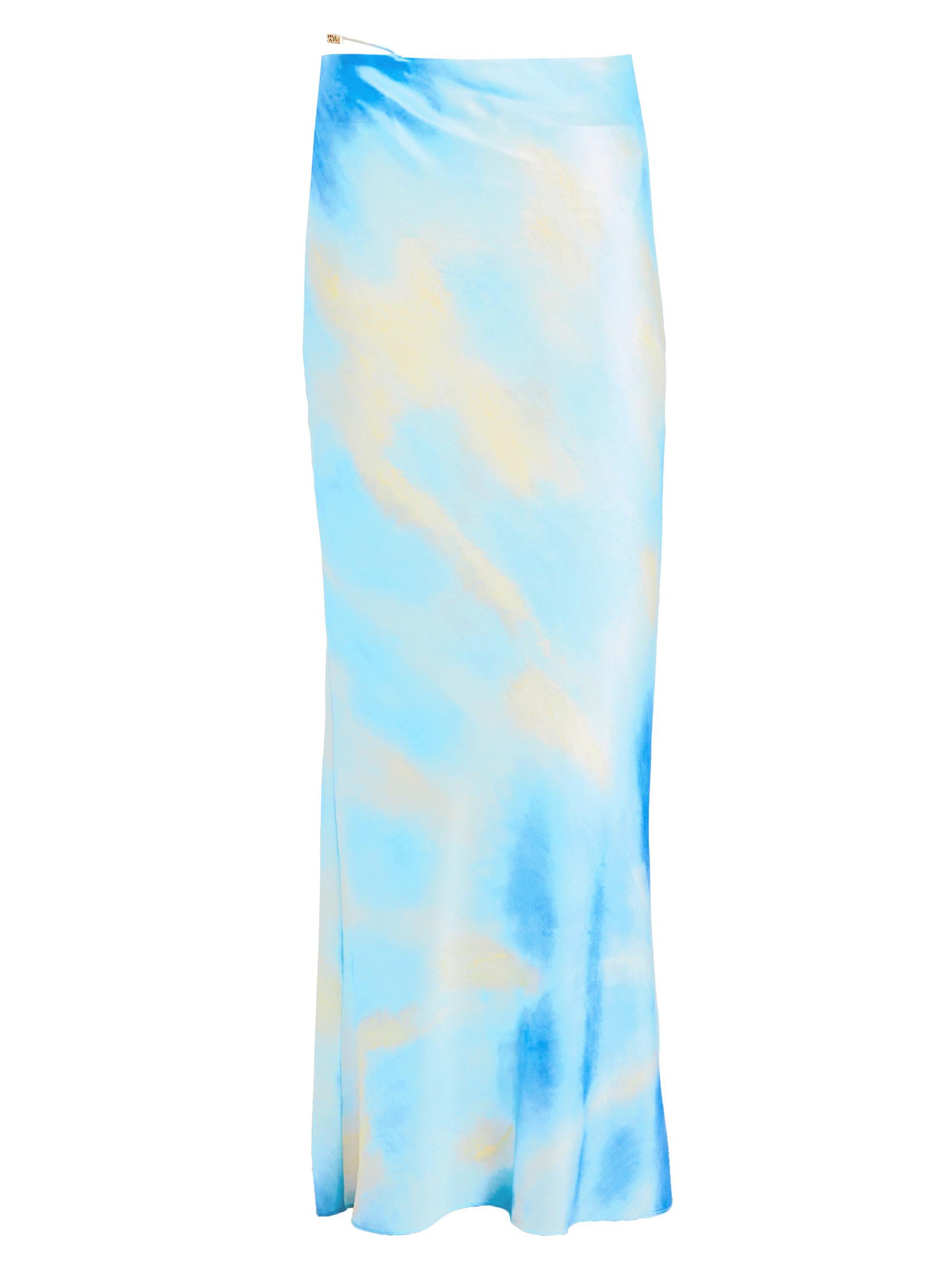 Ser.o.ya Women's Silvana Silk Maxi Skirt - Cloud Tie Dye