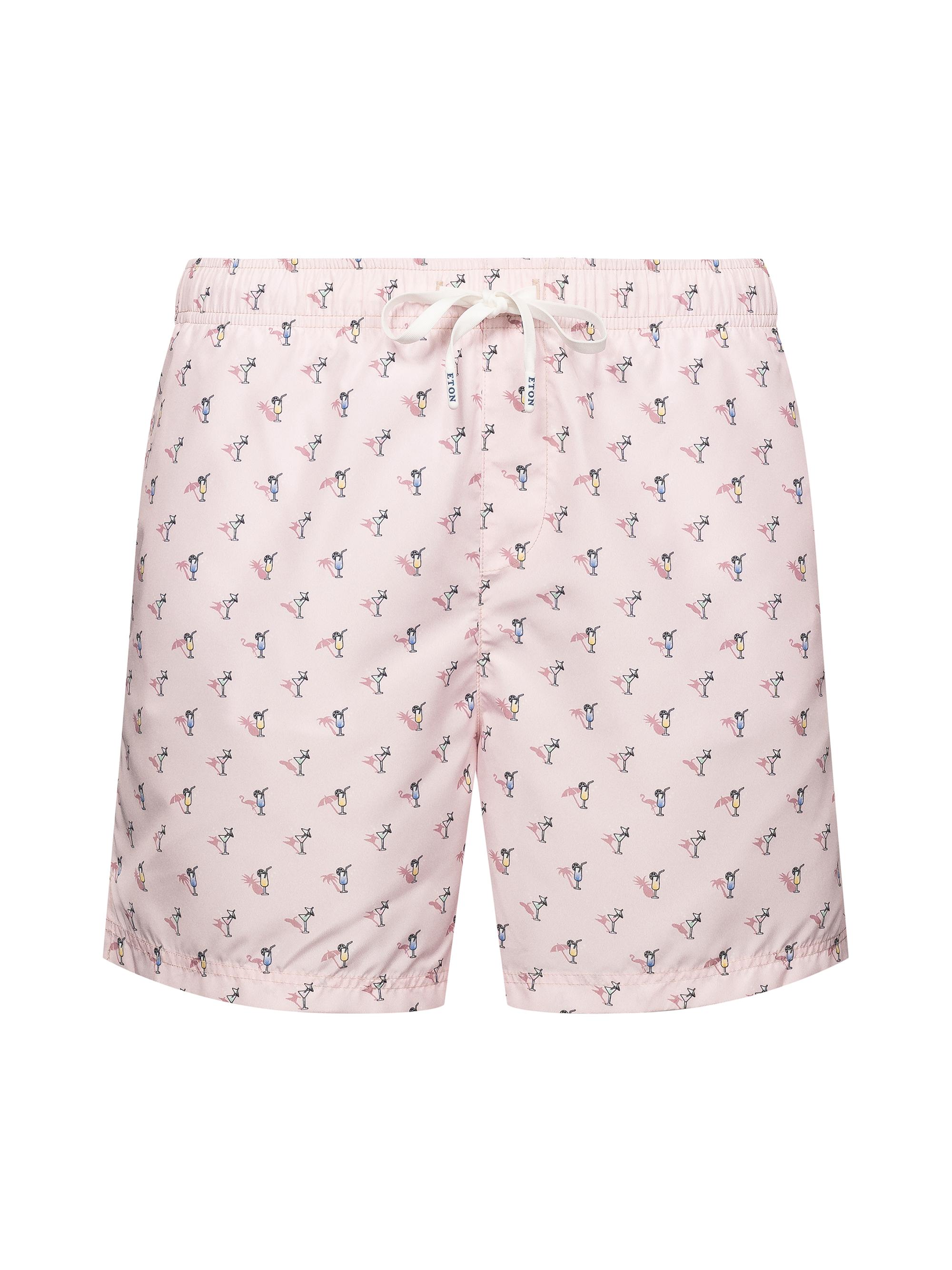 Eton Men's Drink Drawstring Swim Shorts - Pink