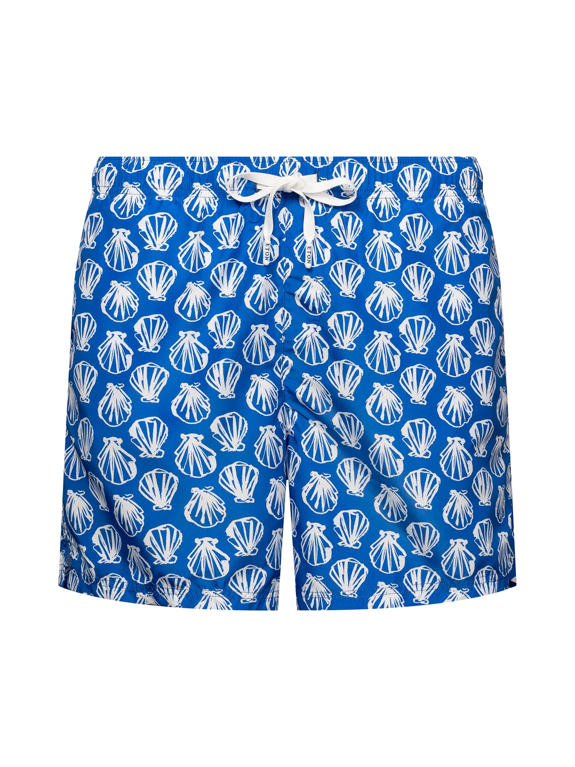 Eton Men's Seashell Drawstring Swim Shorts - Blue