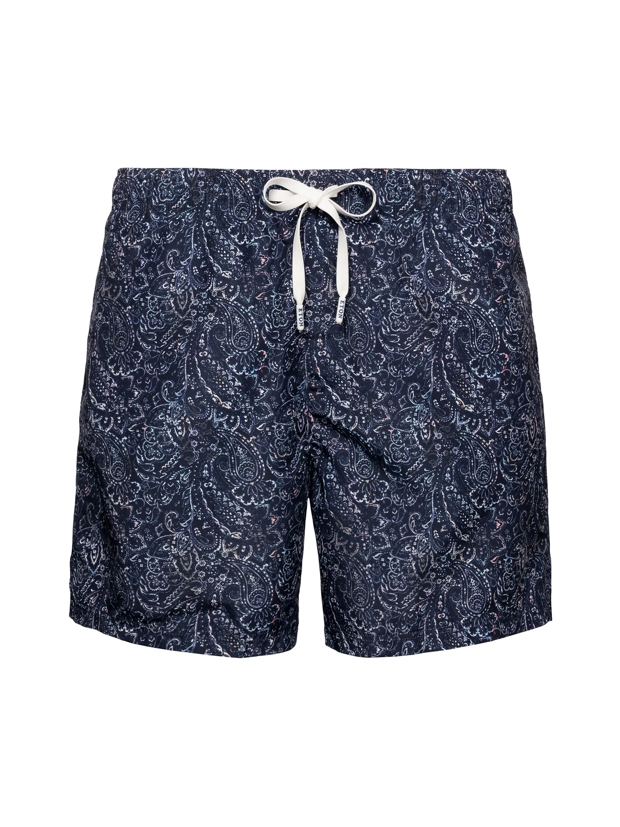 Eton Men's Bandana Drawstring Swim Shorts - Blue