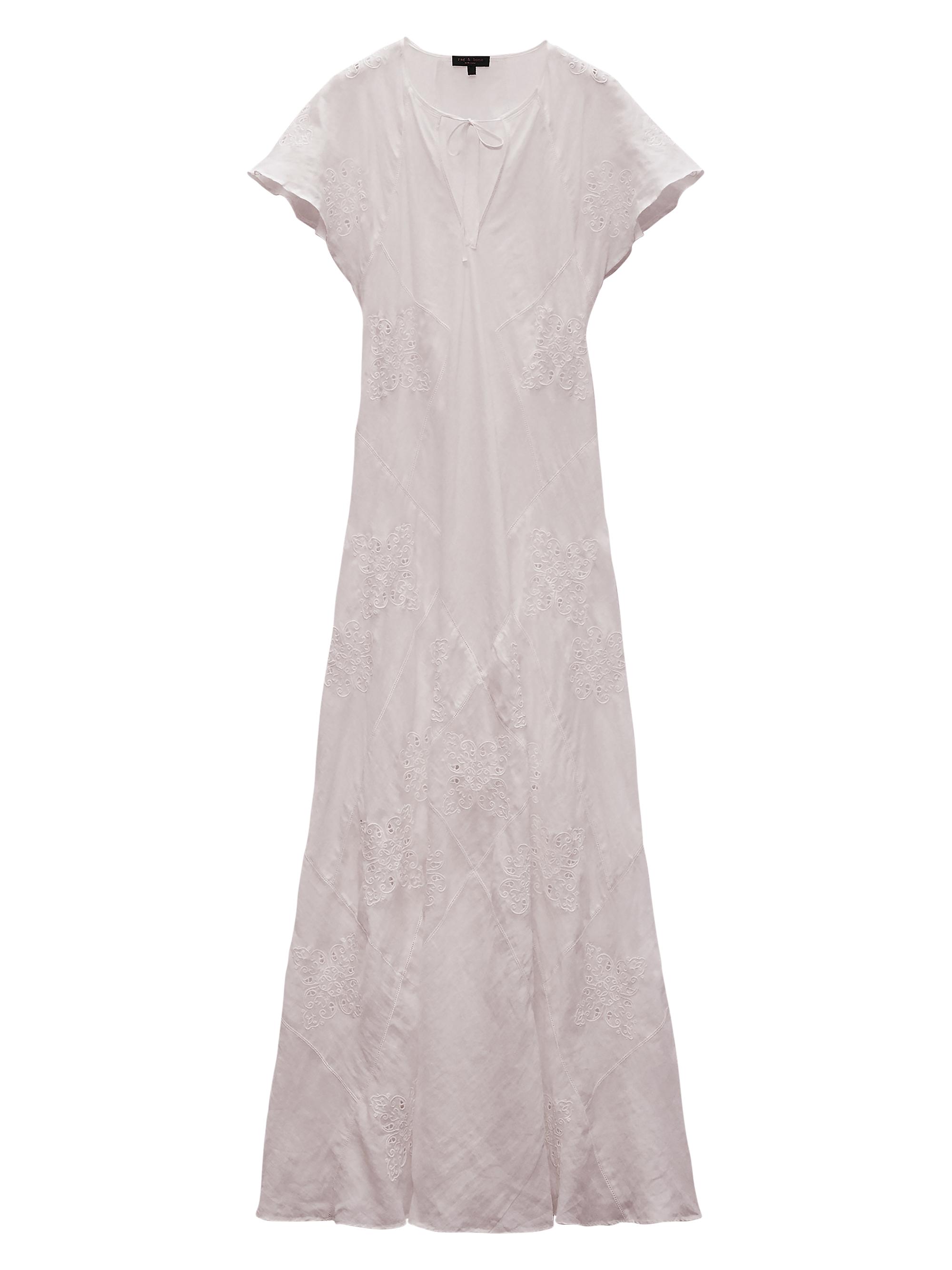 rag & bone Women's Delancy Eyelet Maxi Dress - White