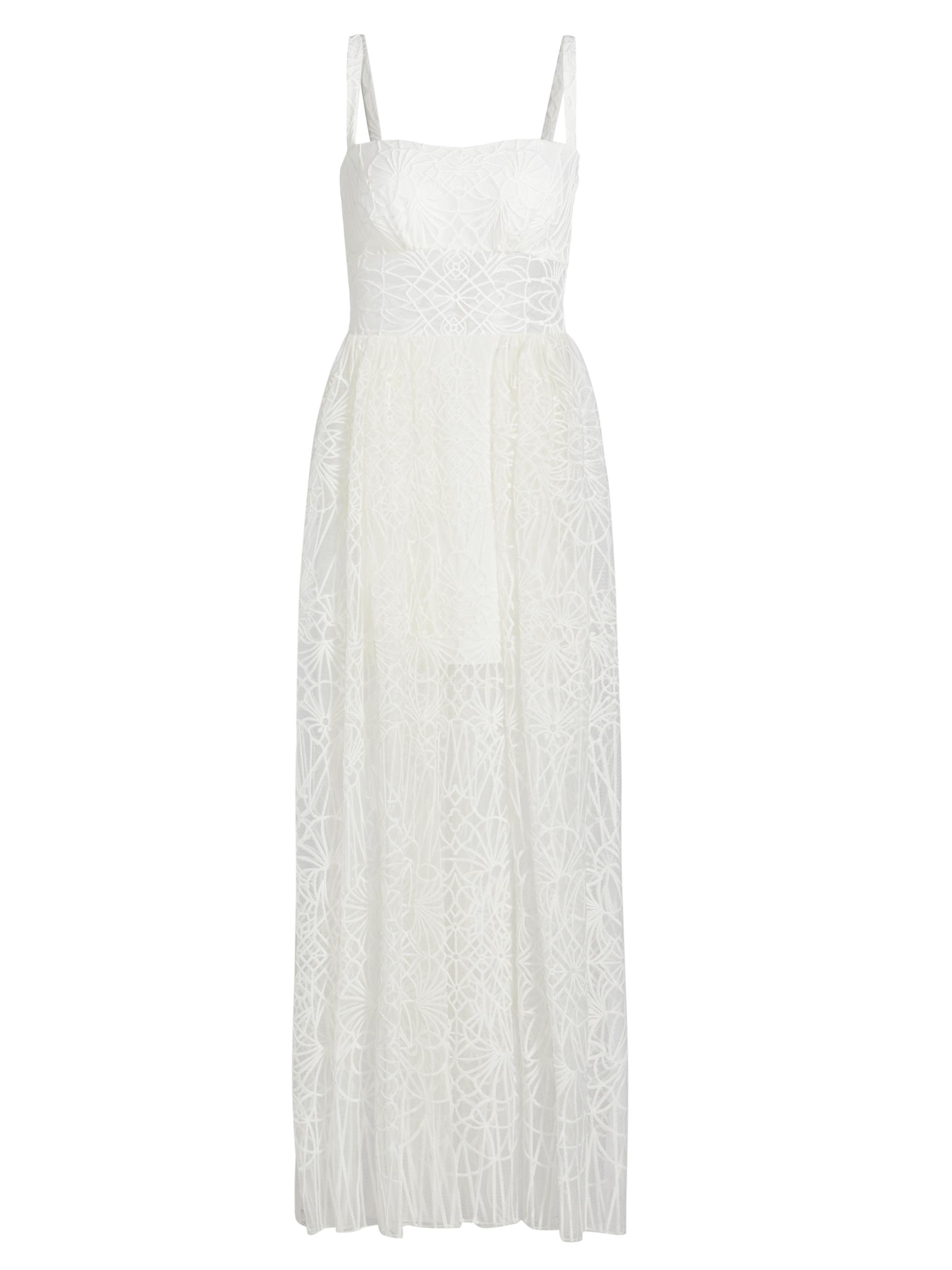 Zuhair Murad Women's Cathedral Tulle Embroidered Maxi Dress - White Alyssium