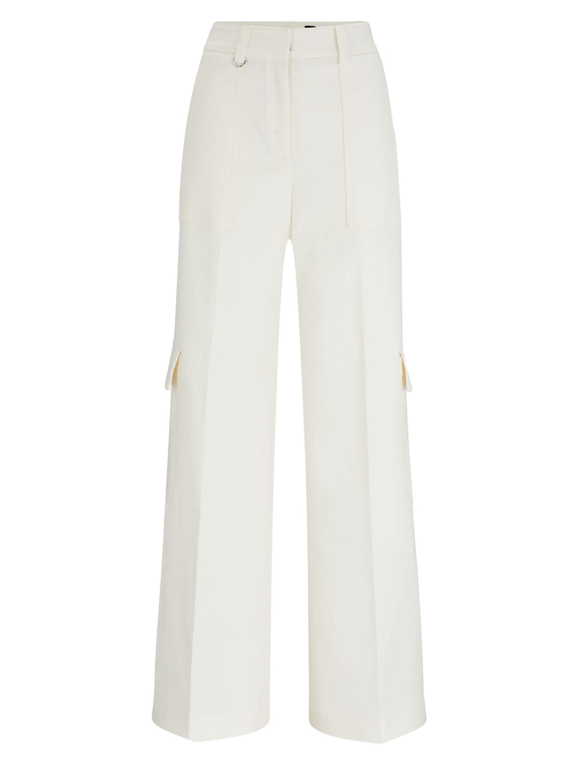BOSS Women's Straight-Fit Trousers - Natural