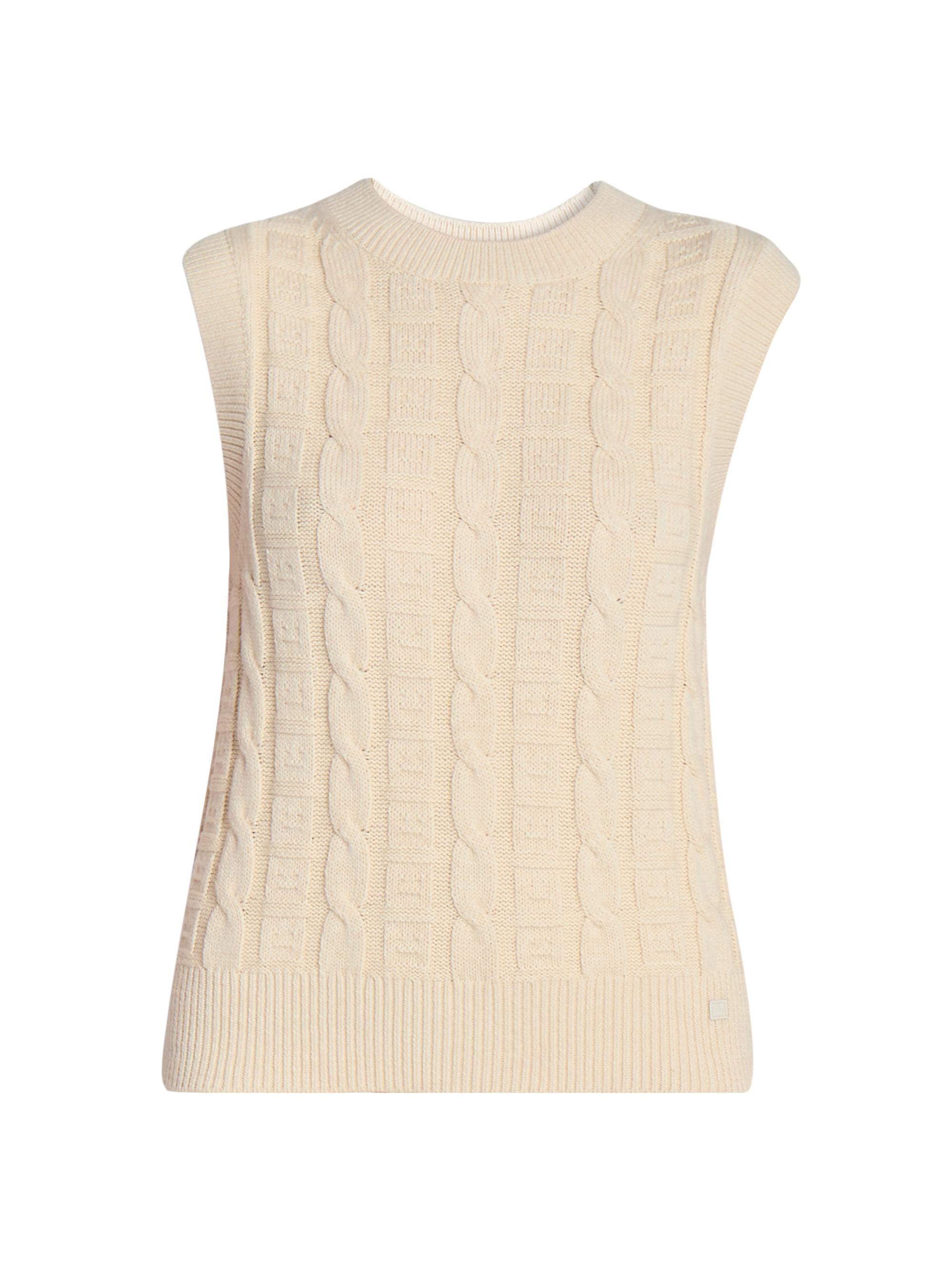 Acne Studios Women's Kreen Cable-Knit Vest - Oatmeal Melange