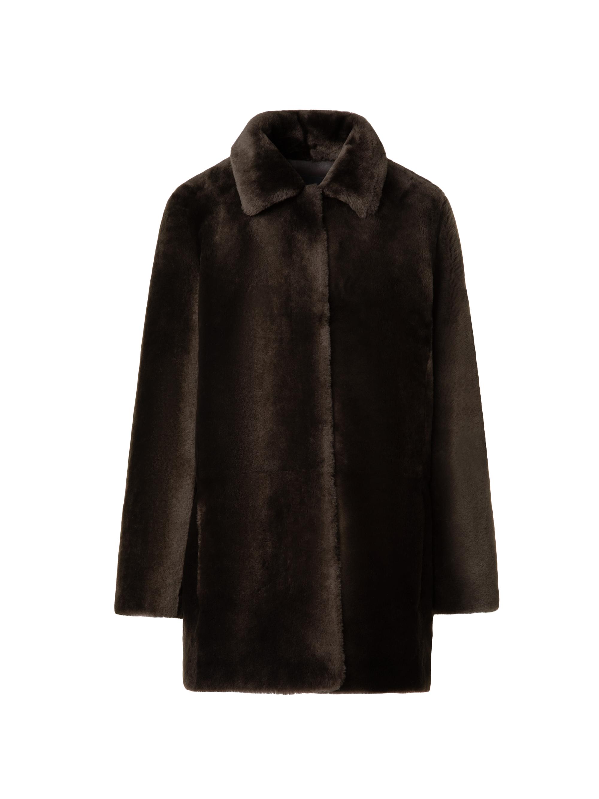 Akris Women's 27 Shearling Short Coat - Kale Green