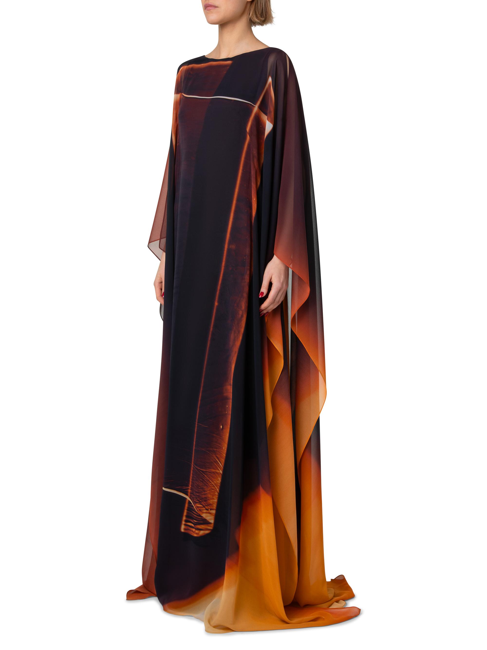 Ukal Women's Long Cotton Caftan - Beach Cover Up, Maxi Nighty, Lounge Gown With Drawstring