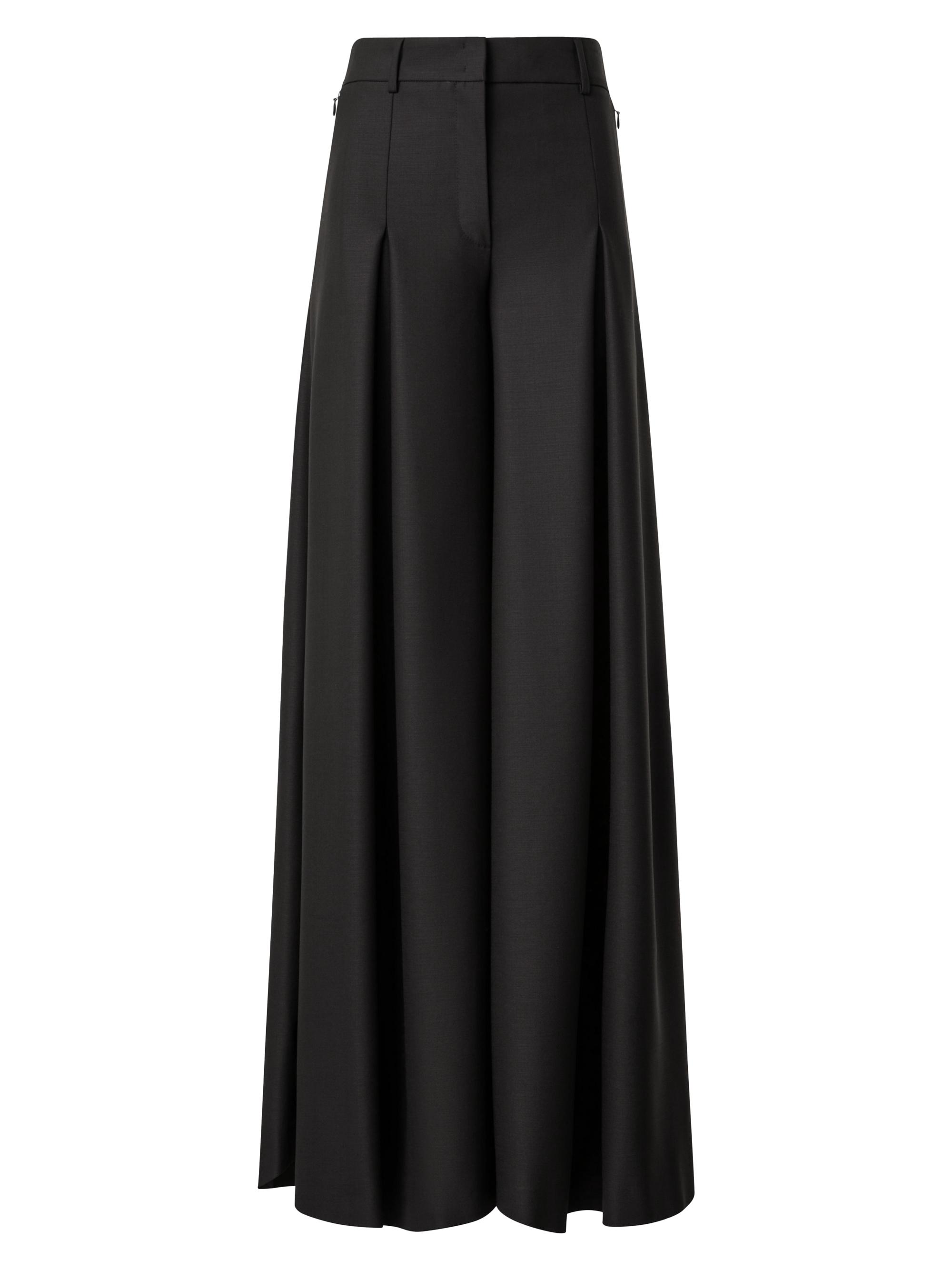 Akris Women's 675 Pleated Wool Gabardine Pants - Mocca