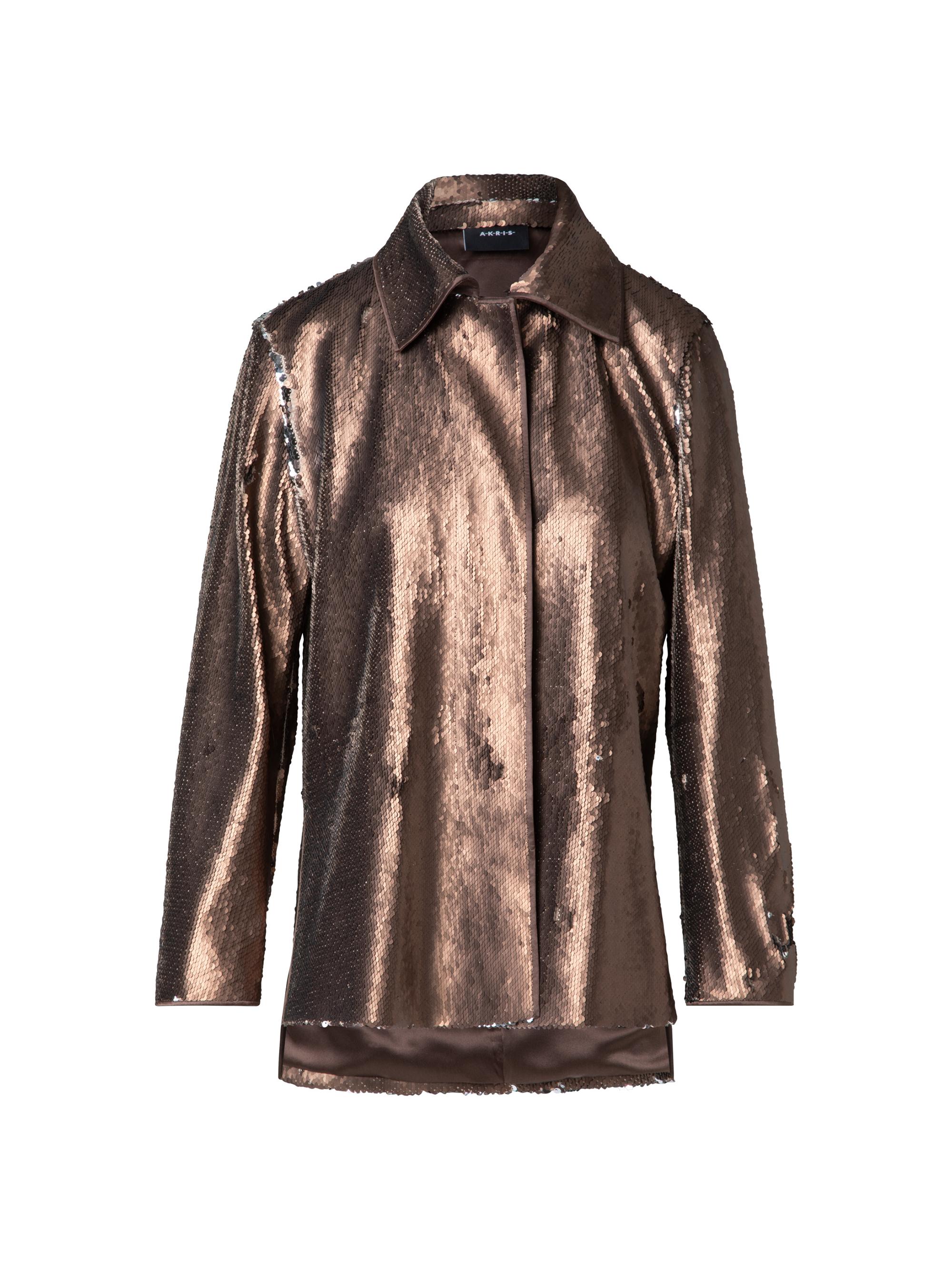 Akris Sequin Shirt Jacket | Saks Fifth Avenue