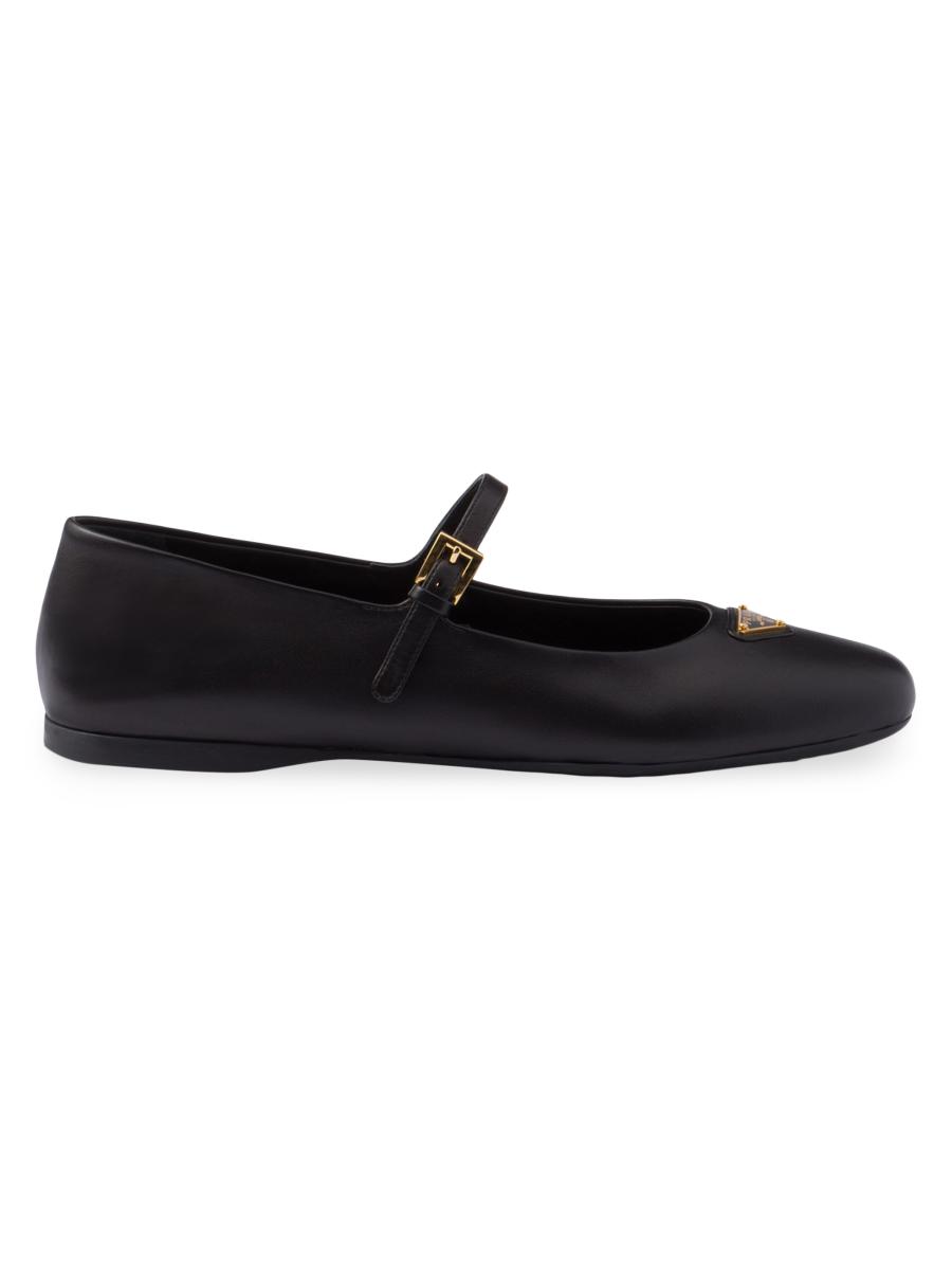 Prada Nappa Leather Ballerinas | Saks Fifth Avenue