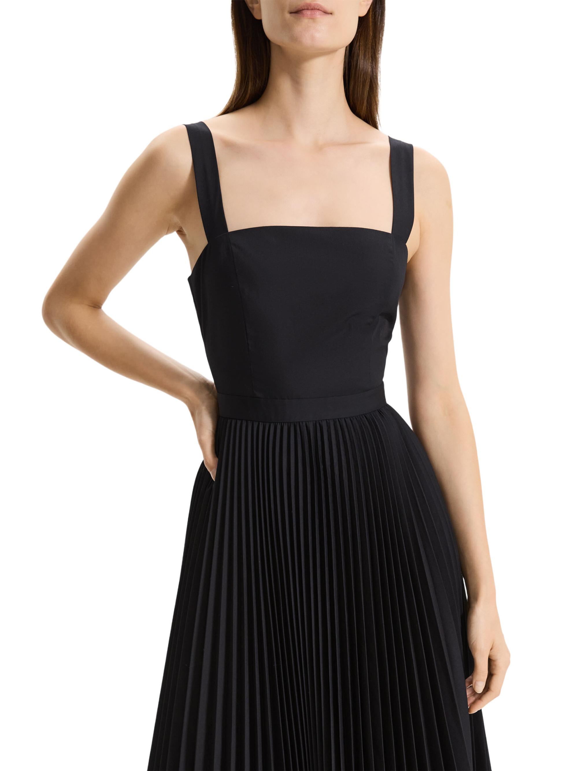 Theory Pleated Sleeveless Midi-Dress | Saks Fifth Avenue
