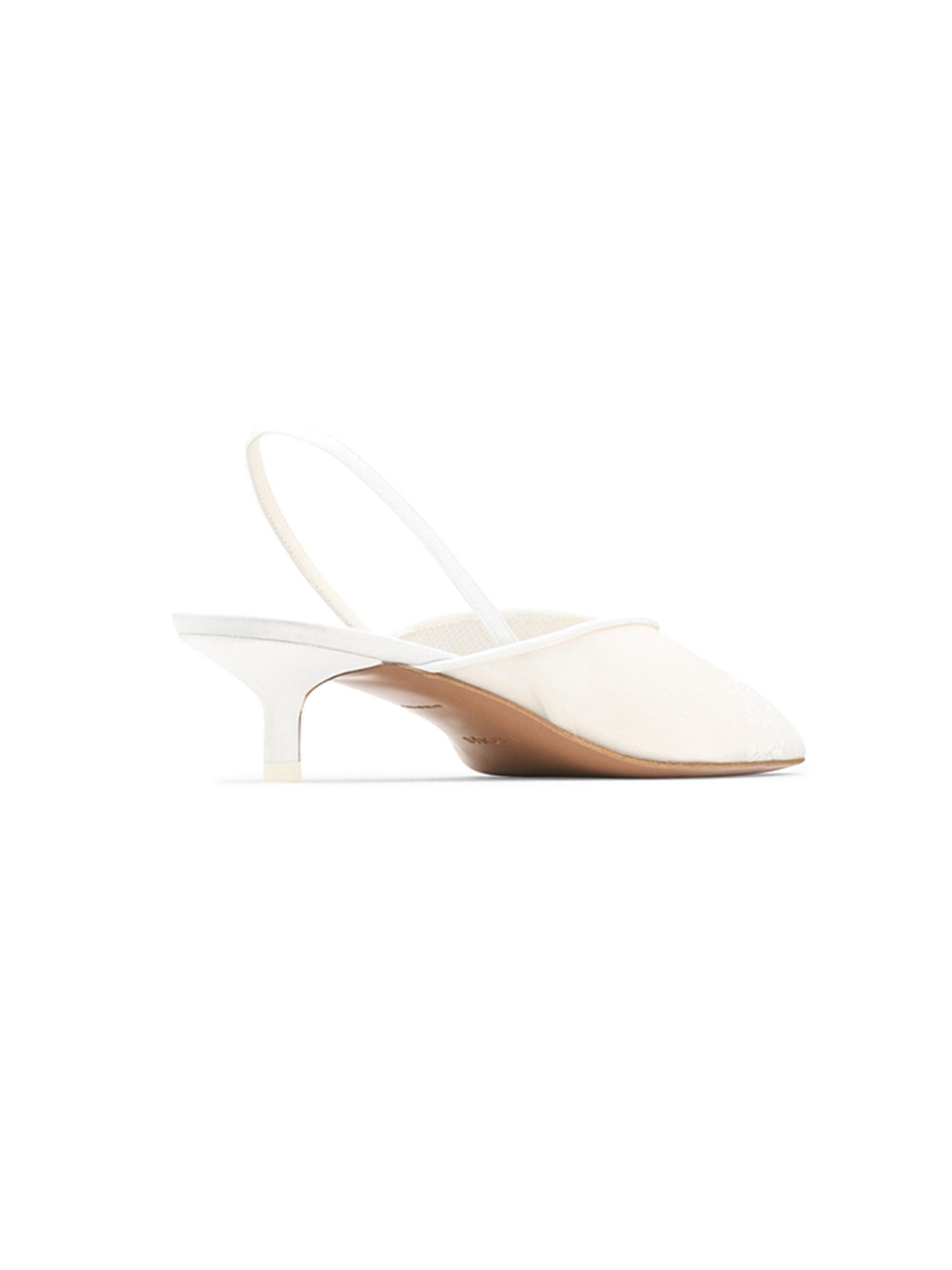 WAYDERNS Women's Clear Patent Leather Slingback Pumps - Transparent Ankle Strap Pointed Toe 2 Inch Heel
