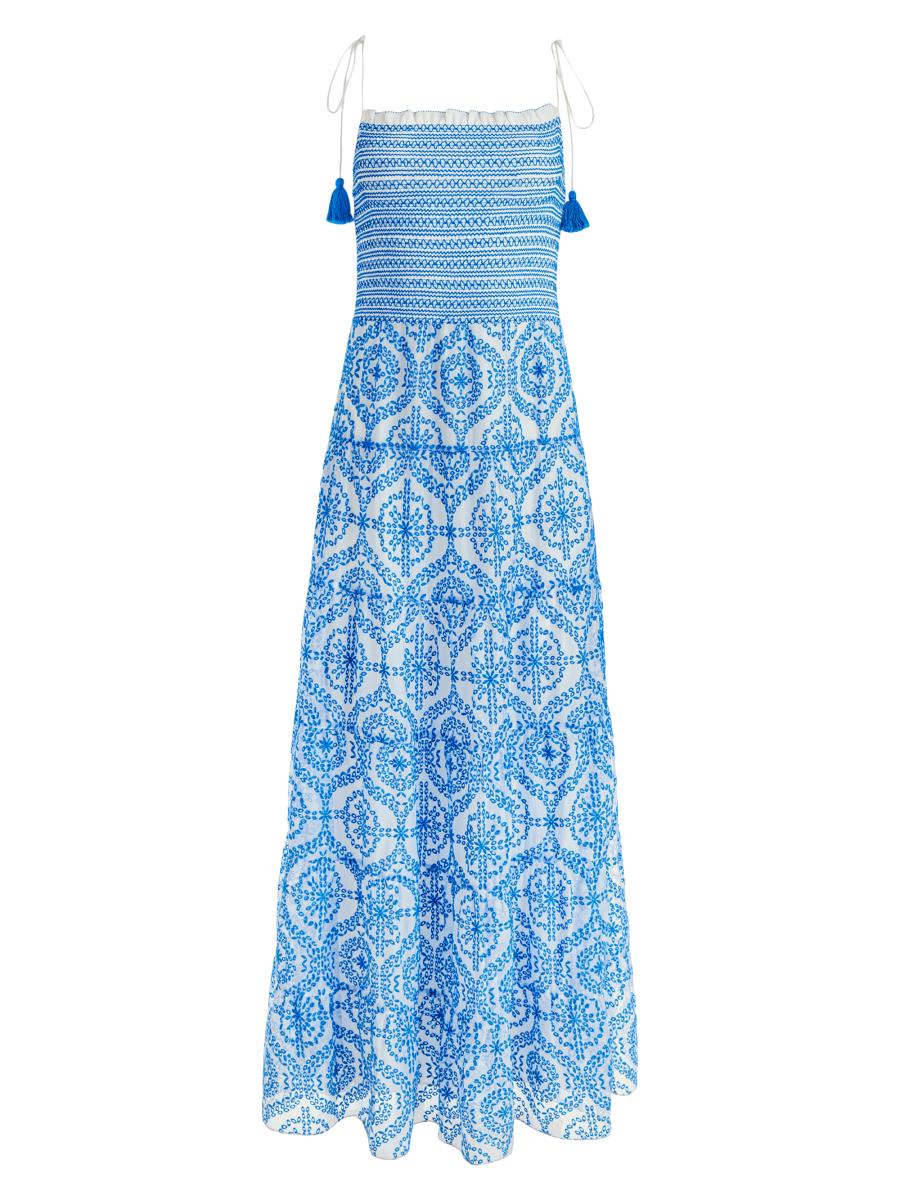 Alice + Olivia Marna Tie-Strap Maxi Dress | Saks Fifth Avenue