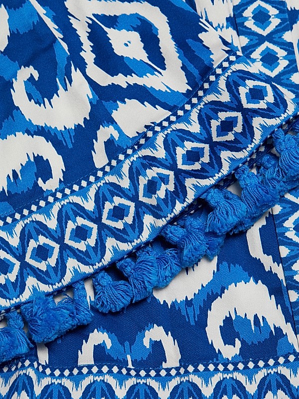 Shop Alice + Olivia Lucy ikat-Inspired Cotton Shirtdress Shop Alice + Olivia Lucy ikat-Inspired Cotton Shirtdress