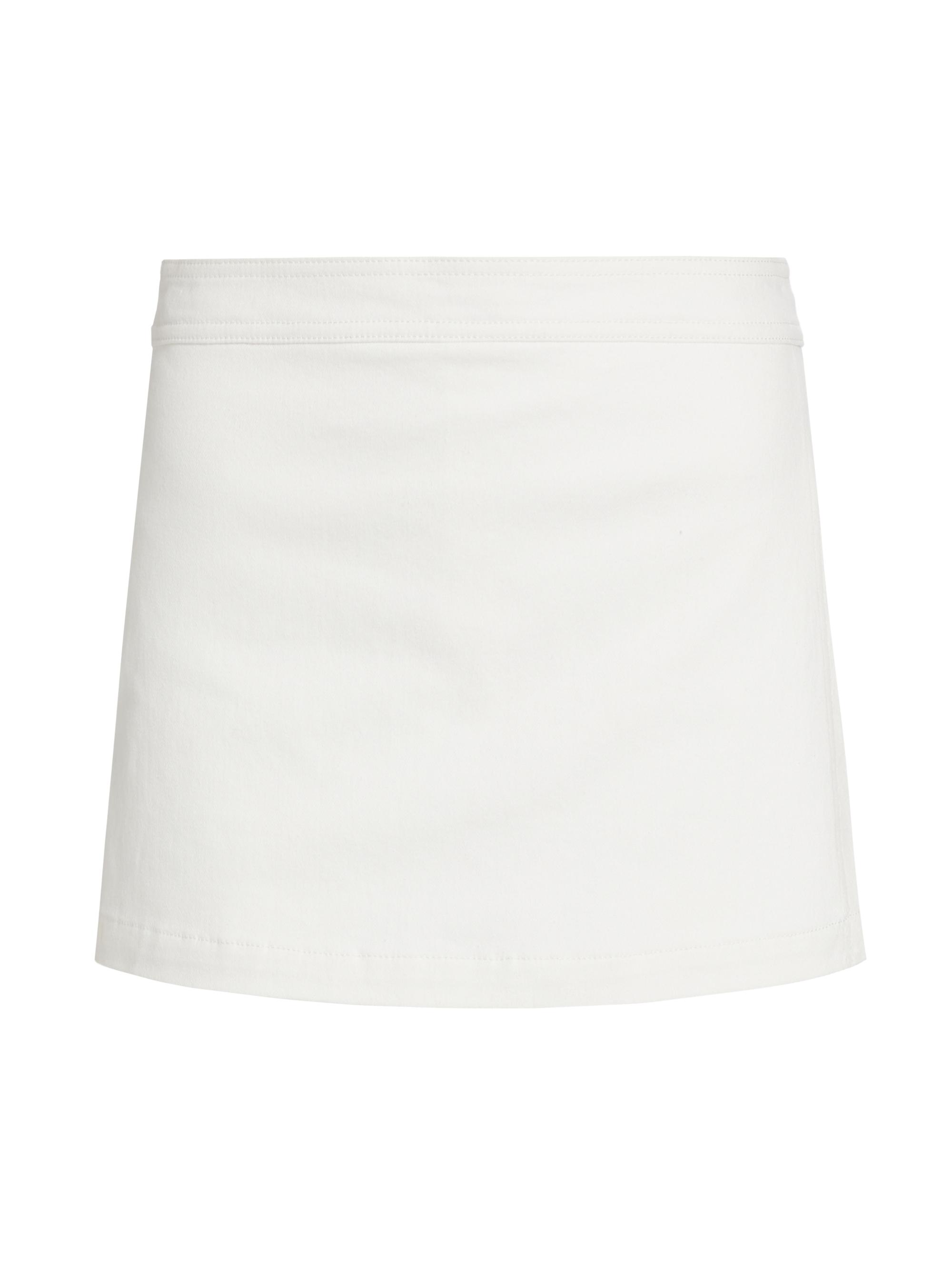 Alice + Olivia Women's Lakelyn Denim Skort - White