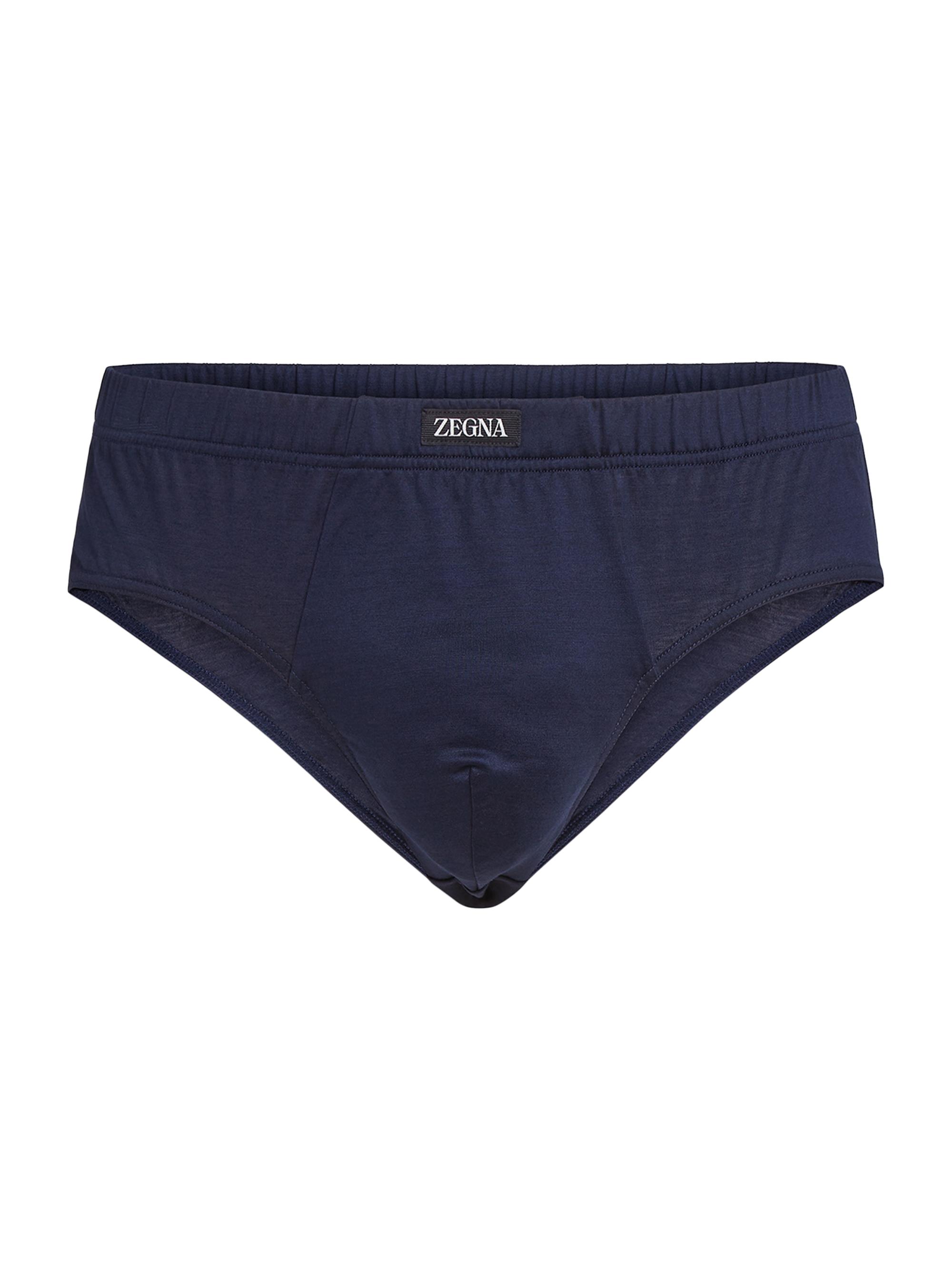 ZEGNA Men's Cotton Briefs - Blue