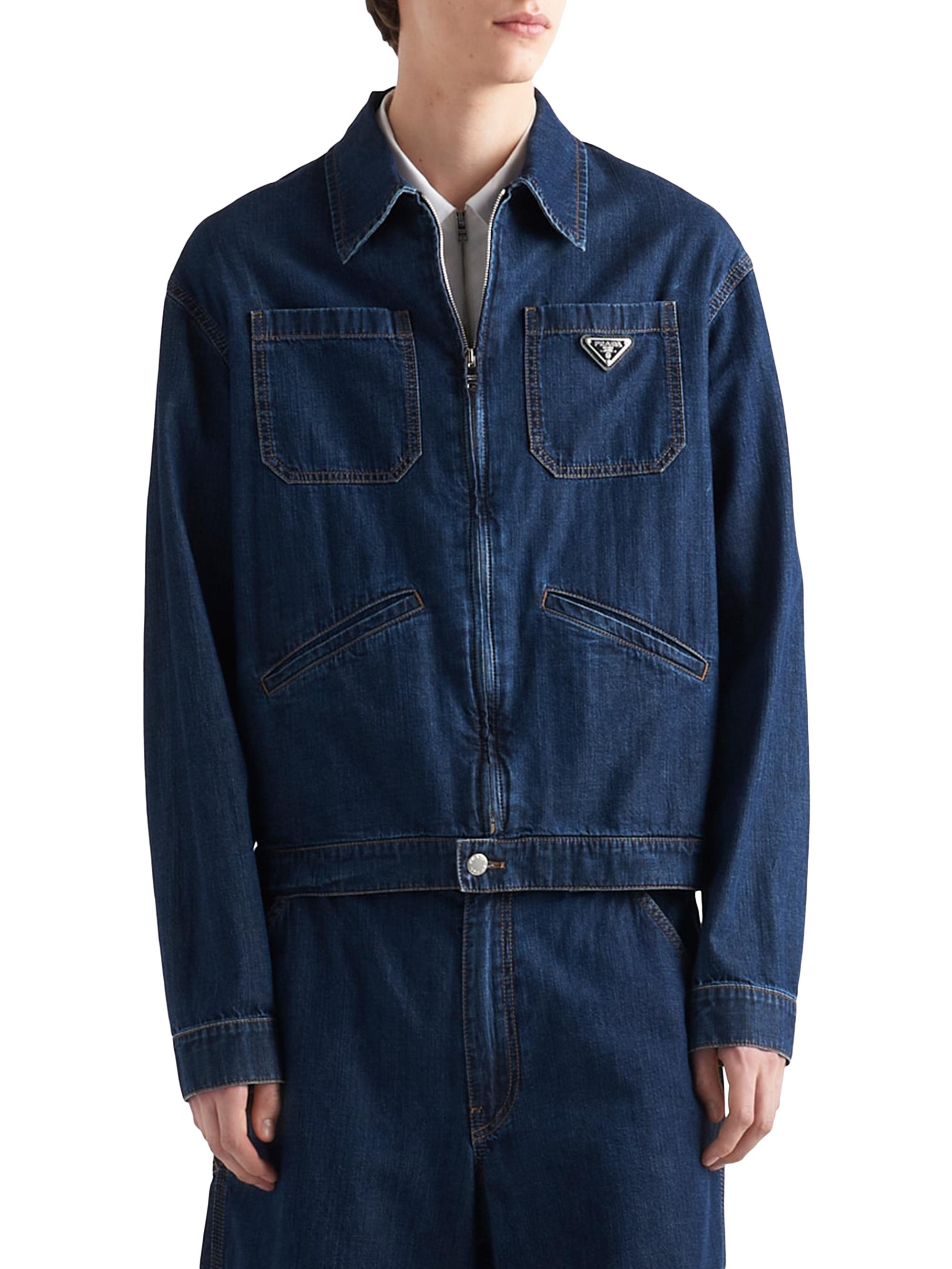 PRADA】Old denim zipper jacket ジャケット デニム Prada Light
