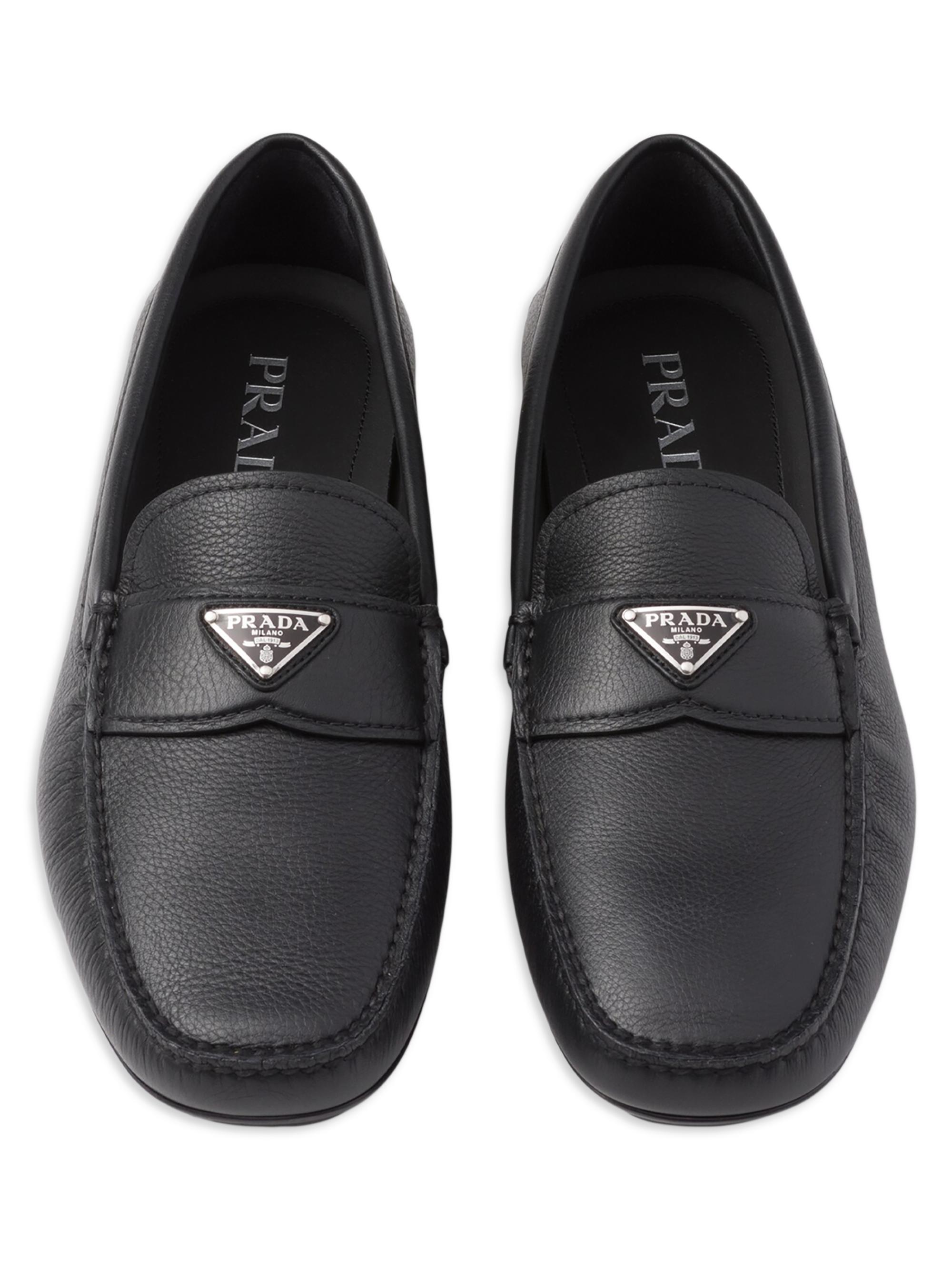 Shop Prada Buckskin-Print Driving Shoes | Saks Fifth Avenue