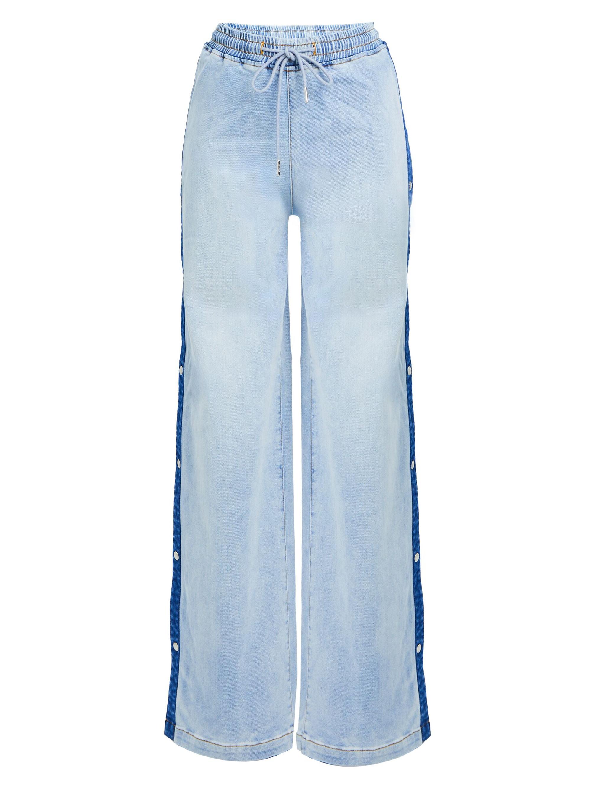 Ser.o.ya Women's Gabbi Wide Leg Jeans - Coastline