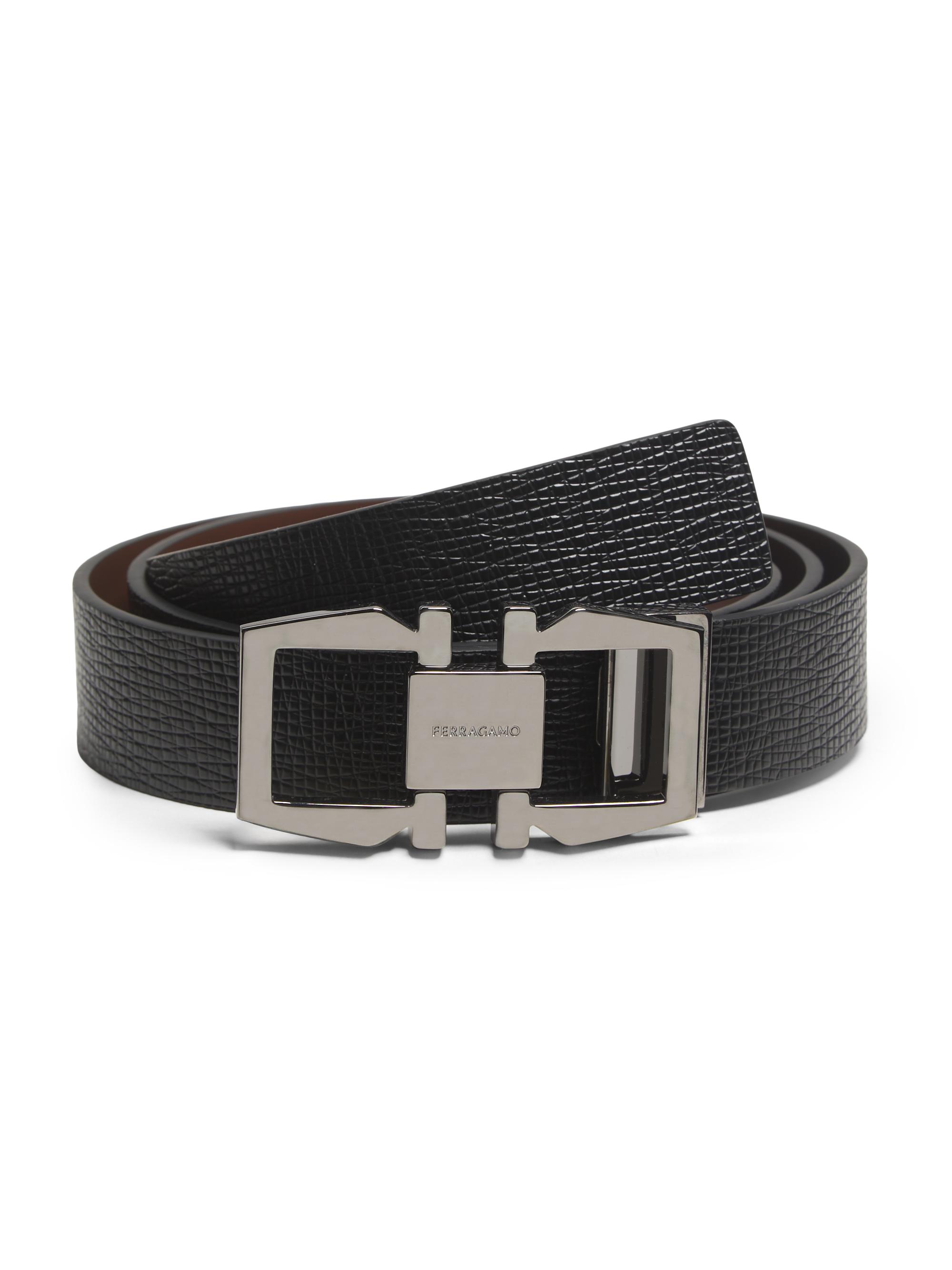 FERRAGAMO Cut-To-Size Reversible Leather Gancini Belt | Saks