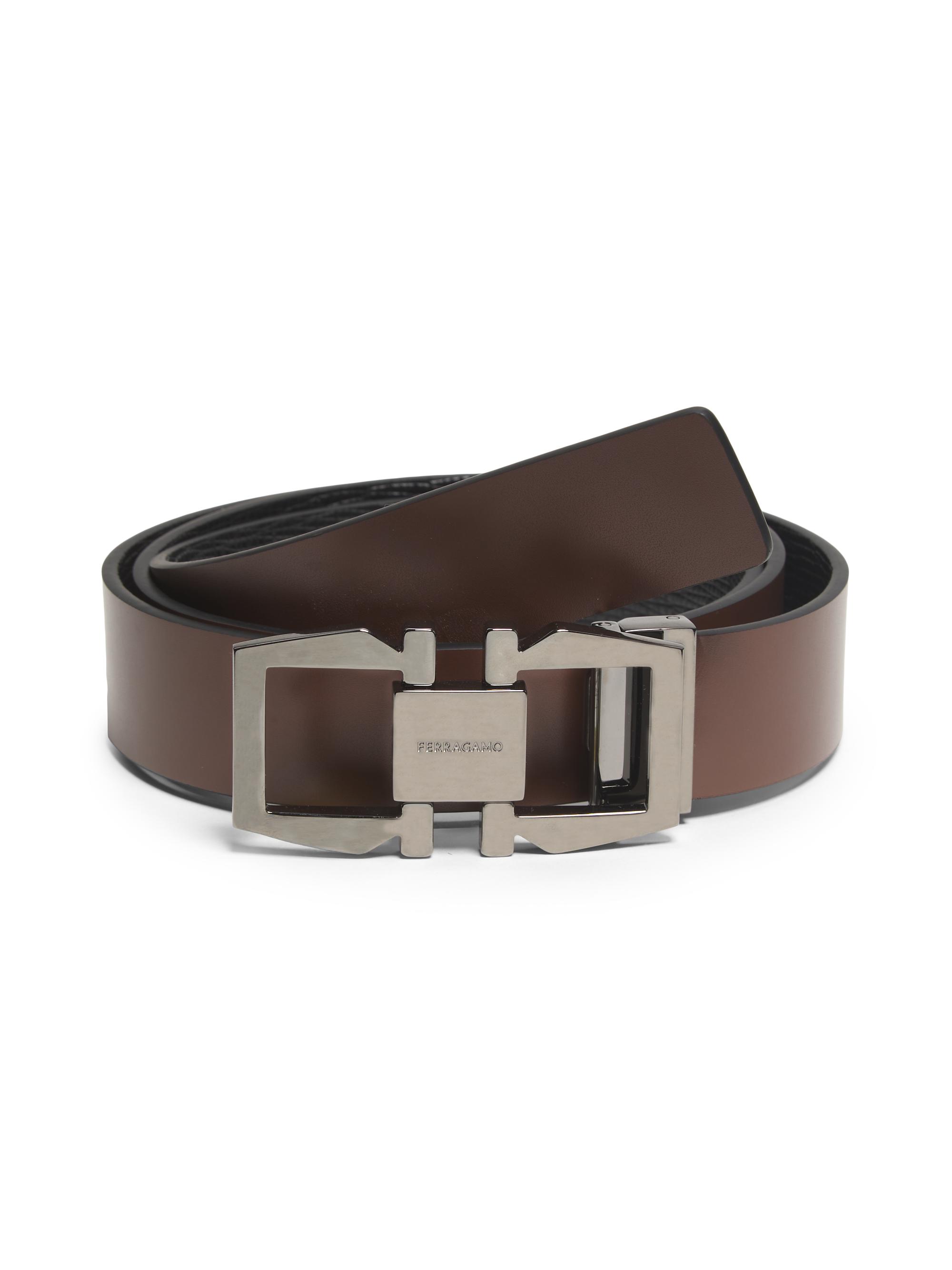 FERRAGAMO Cut-To-Size Reversible Leather Gancini Belt | Saks Fifth
