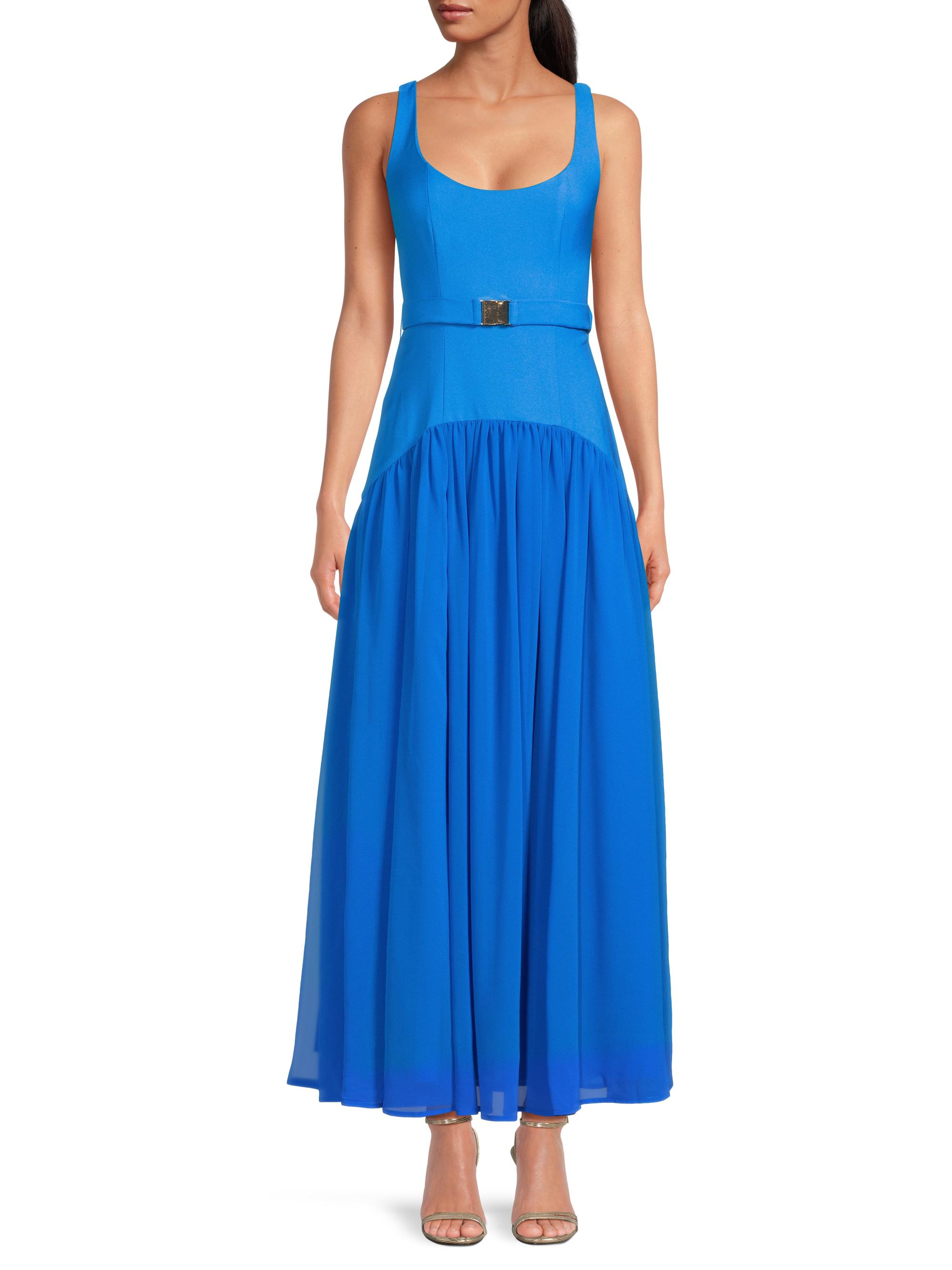 green emerald velvet dress Suzanne Denim Drop Waist Maxi Dress