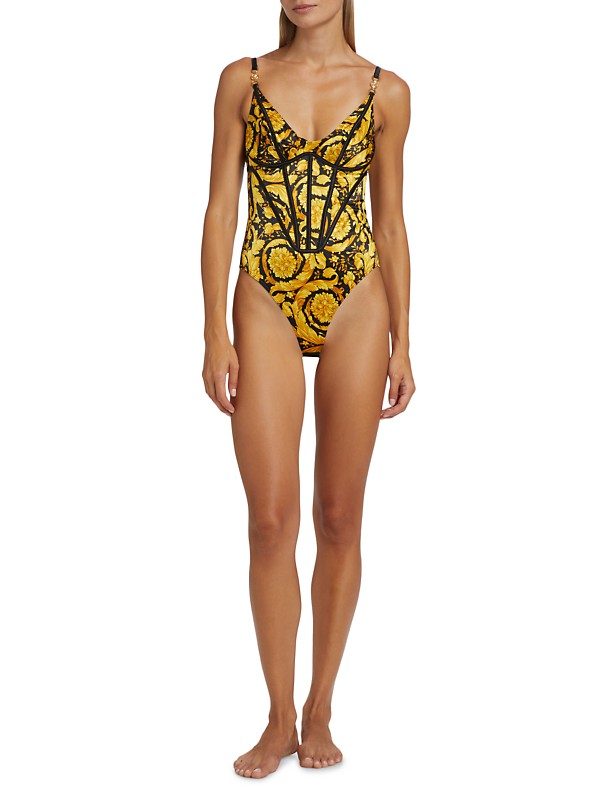 Shop Versace 92' Barocco Print Bodysuit | Saks Fifth Avenue Shop Versace 92' Barocco Print Bodysuit | Saks Fifth Avenue