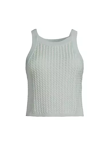Juda Rope Cable Knit Crop Top