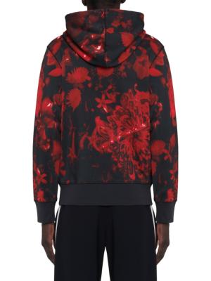 Chloé abstract-print cotton hoodie - White