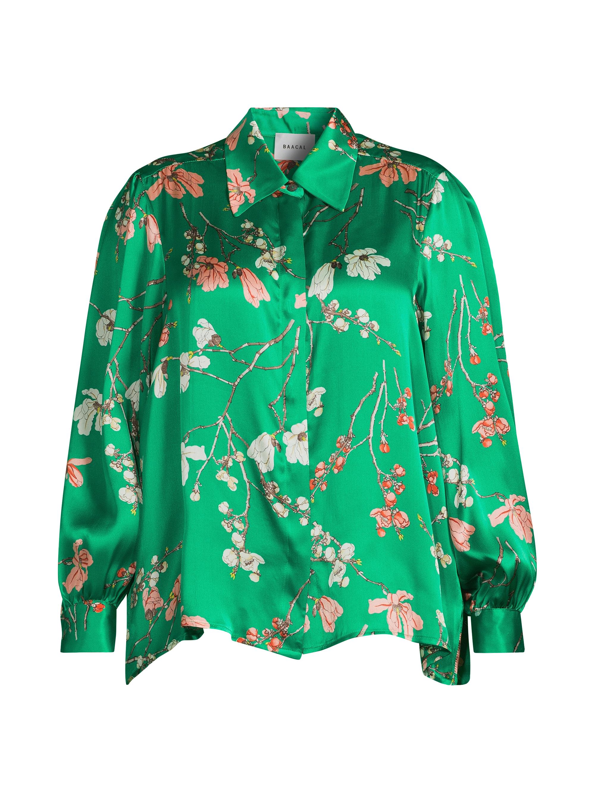 Baacal Women's Sigourney Silk Blouse - Cherry Blossom Print
