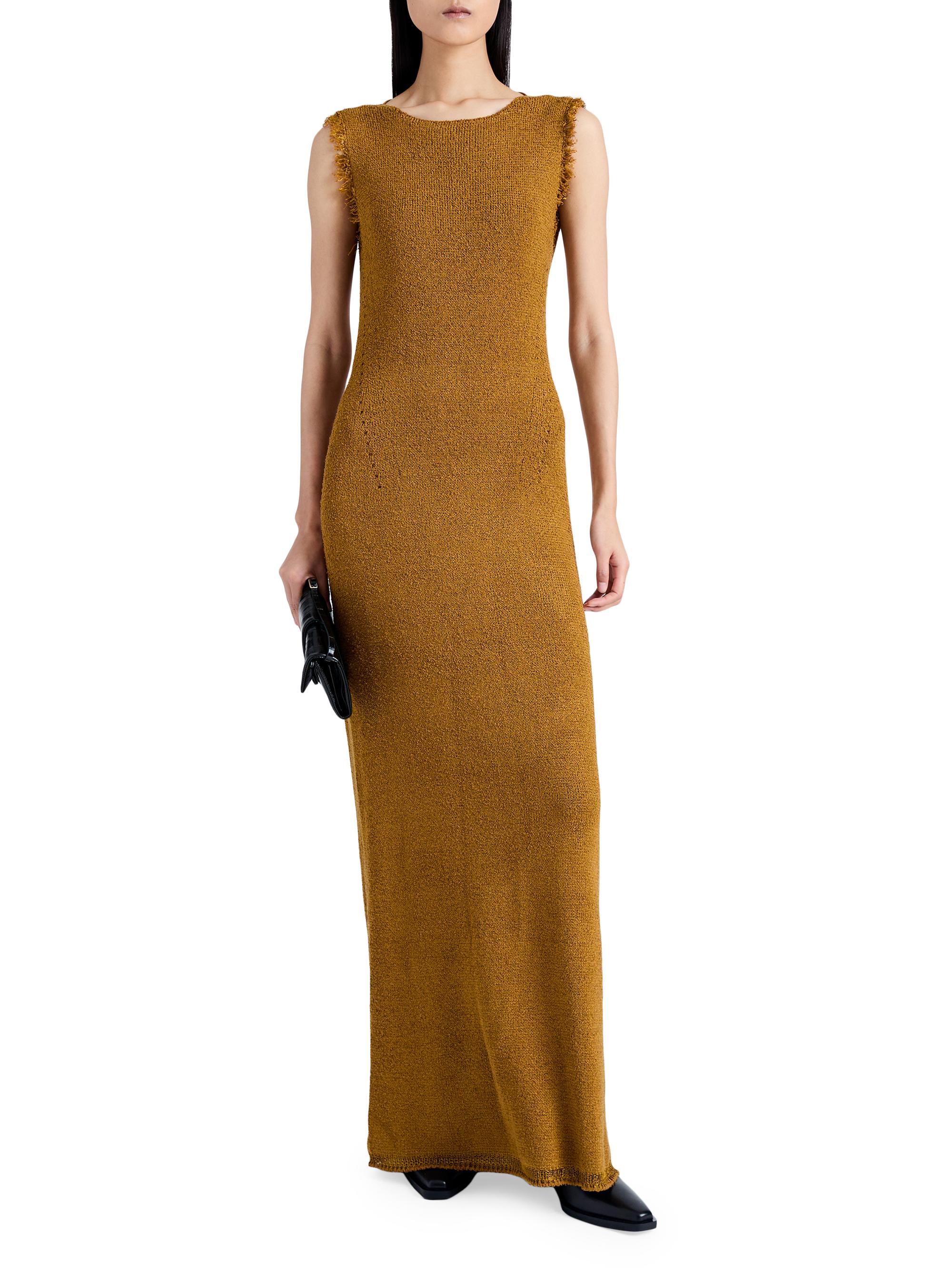 Proenza Schouler Silvia Silk Boucl Maxi Dress - Cider | Vtir