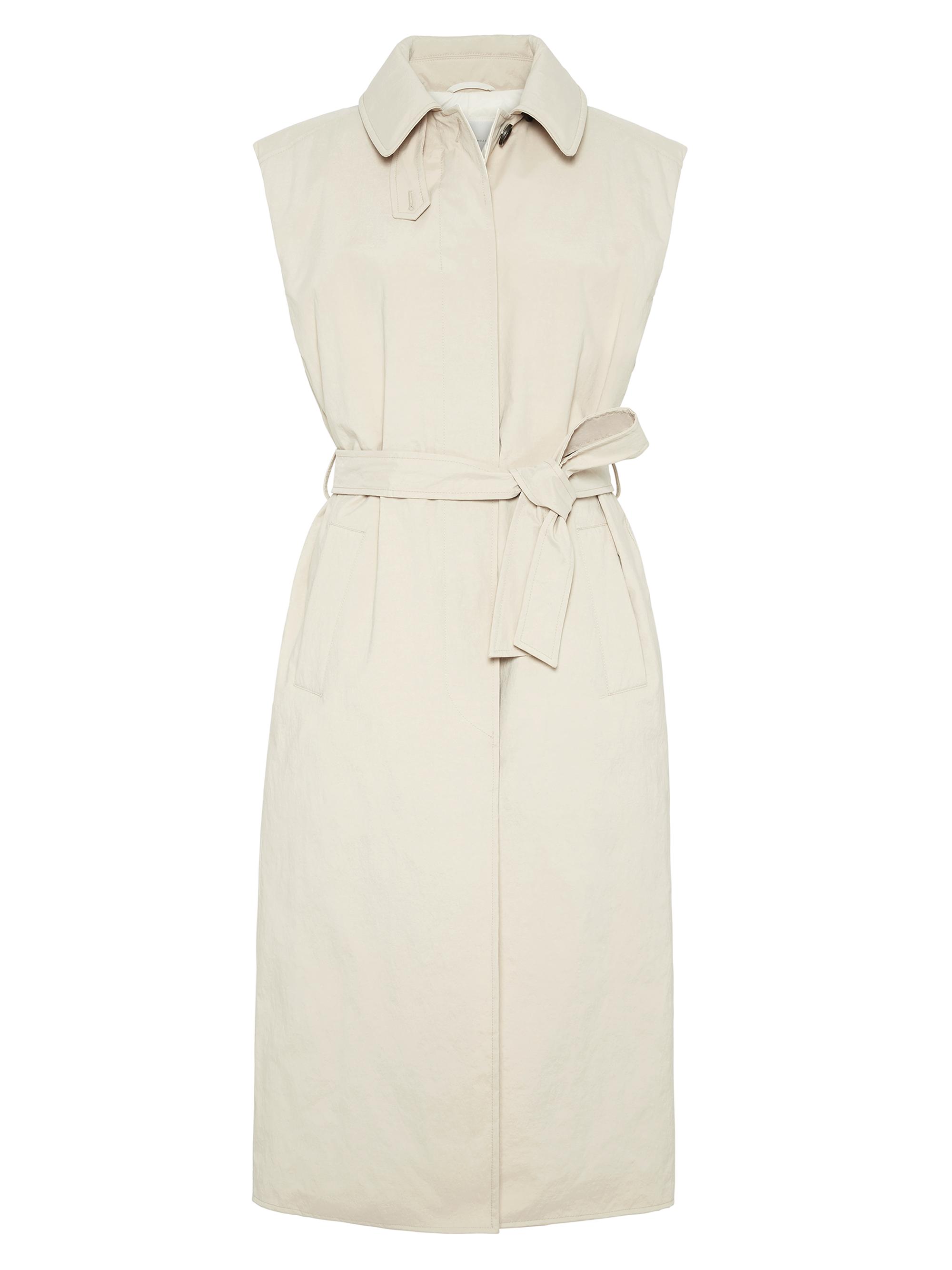 Brunello Cucinelli Women's Techno Canvas Sleeveless Trenchcoat - Beige