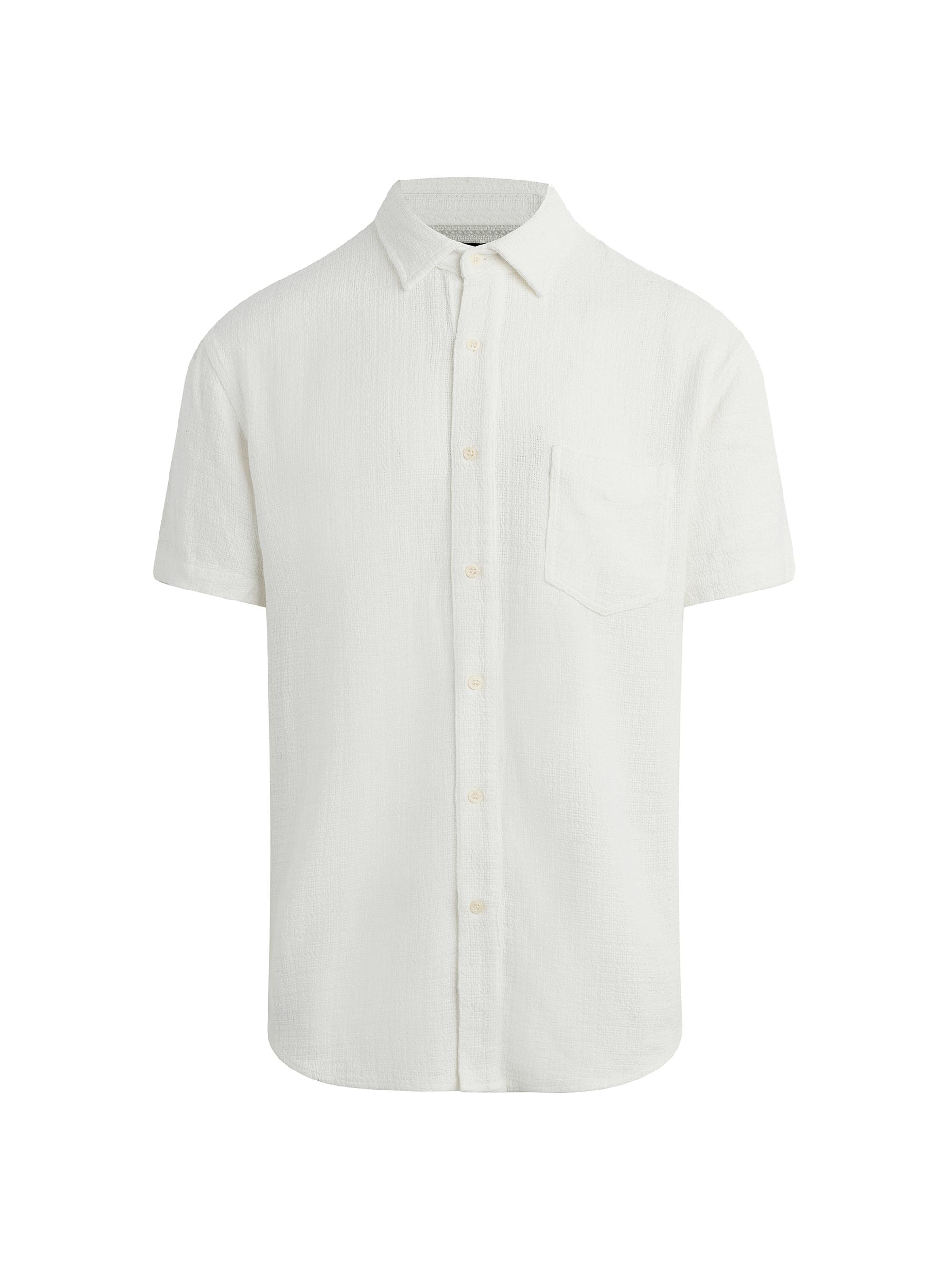 Joe's Jeans Men's Scott Cotton Dobby Shirt - White Dobby