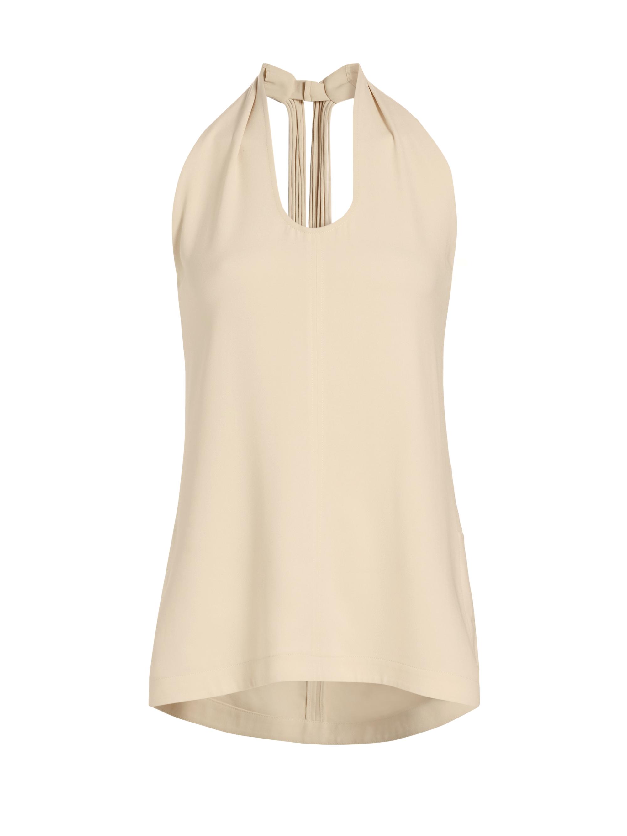 Proenza Schouler Women's Miller Matte Crepe Halterneck Top - Wheat