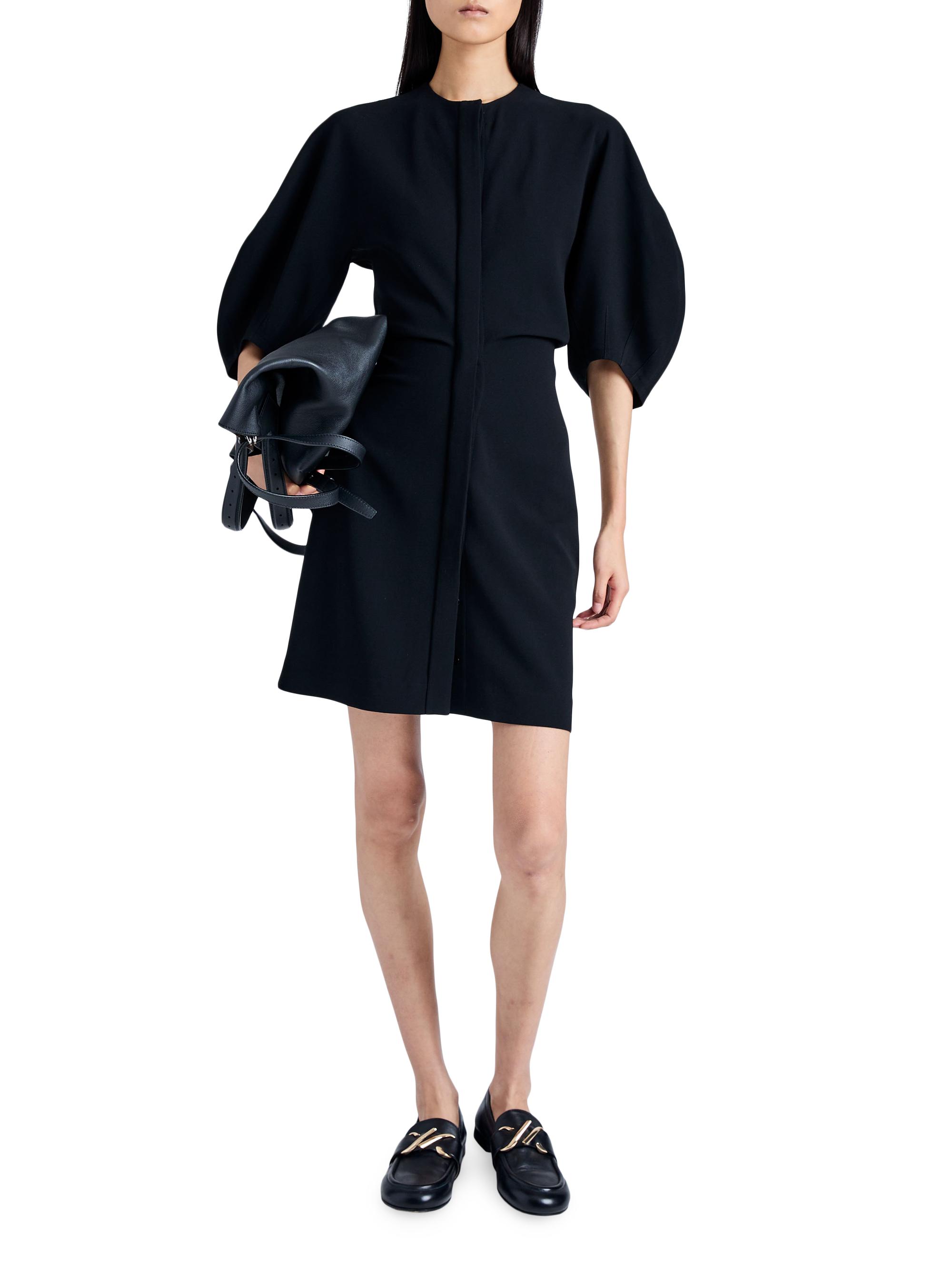 Proenza Schouler Goldie Matte Crepe Puff-Sleeve Minidress Saks