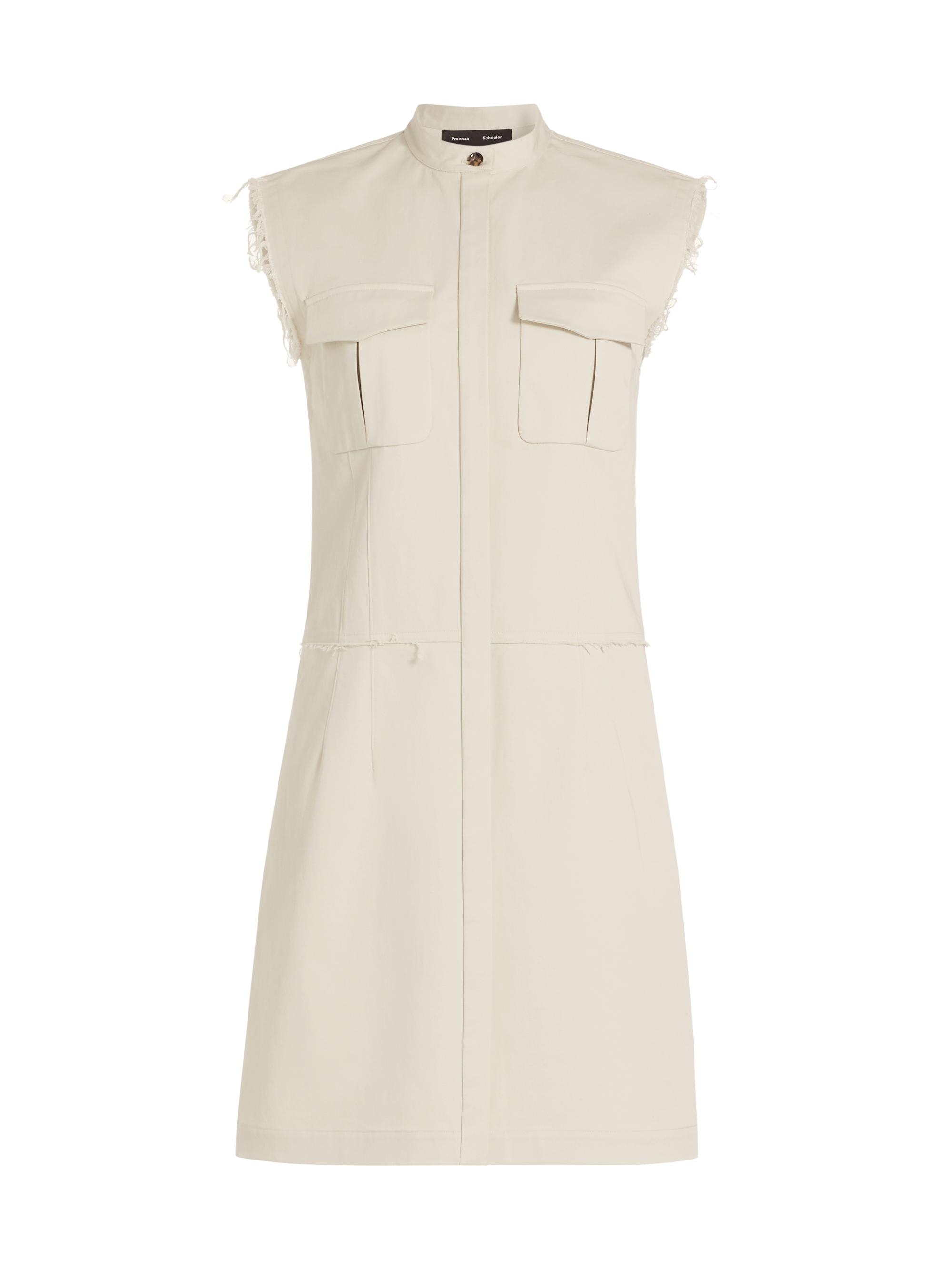 Proenza Schouler Women's Erica Cotton Twill Shift Dress - Wheat