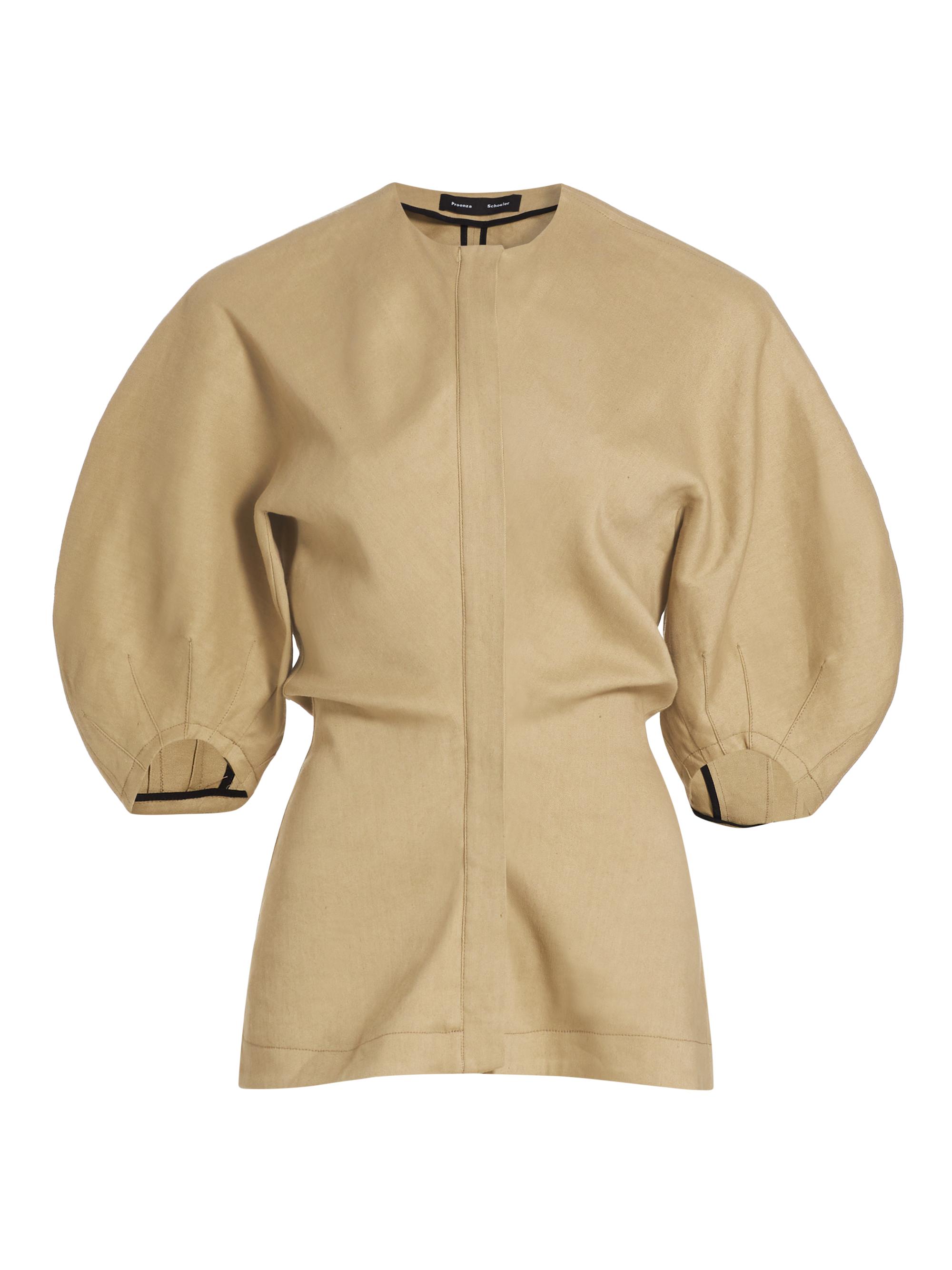 Proenza Schouler Women's Reagan Puff-Sleeve Top - Bronze