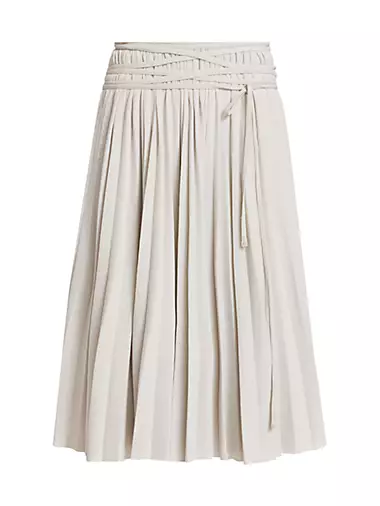 Margo Gauzy Jersey Pleated Skirt