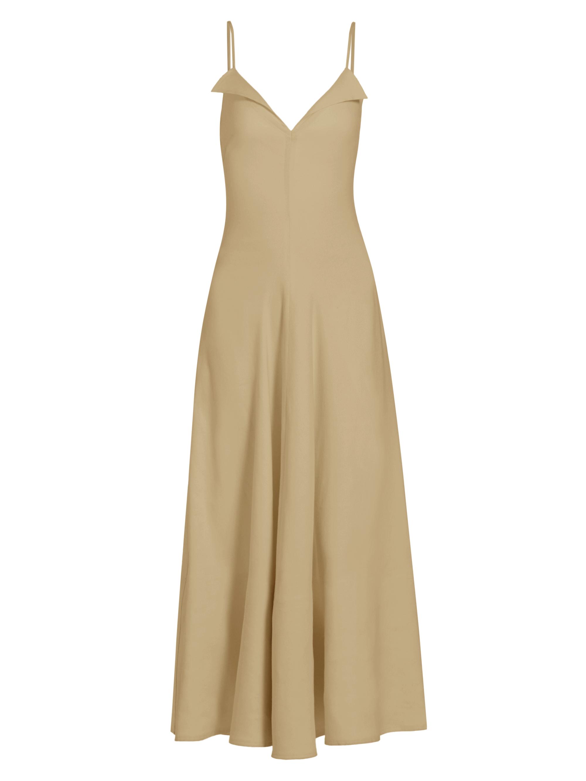 Proenza Schouler Women's Ruby Linen-Blend Maxi Dress - Bronze