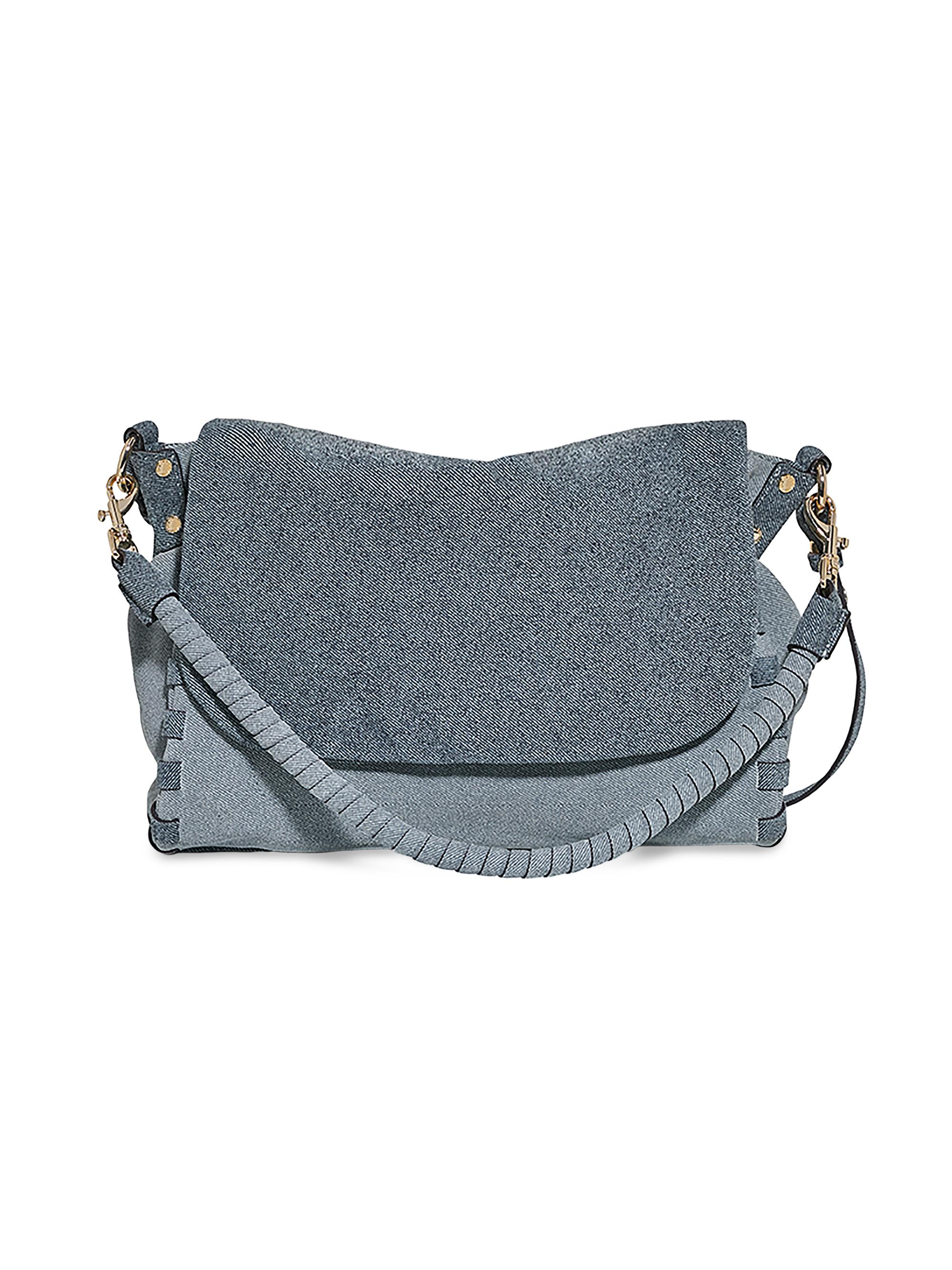 Aimee Kestenberg Women's Zen Leather Convertible Shoulder Bag - Denim Leather