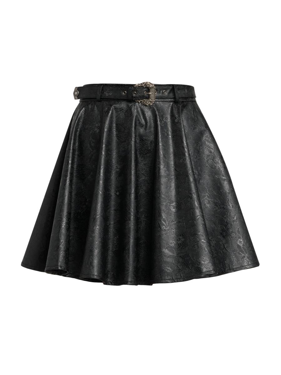 Versace Jeans Couture Embossed Faux Leather Skirt | Saks