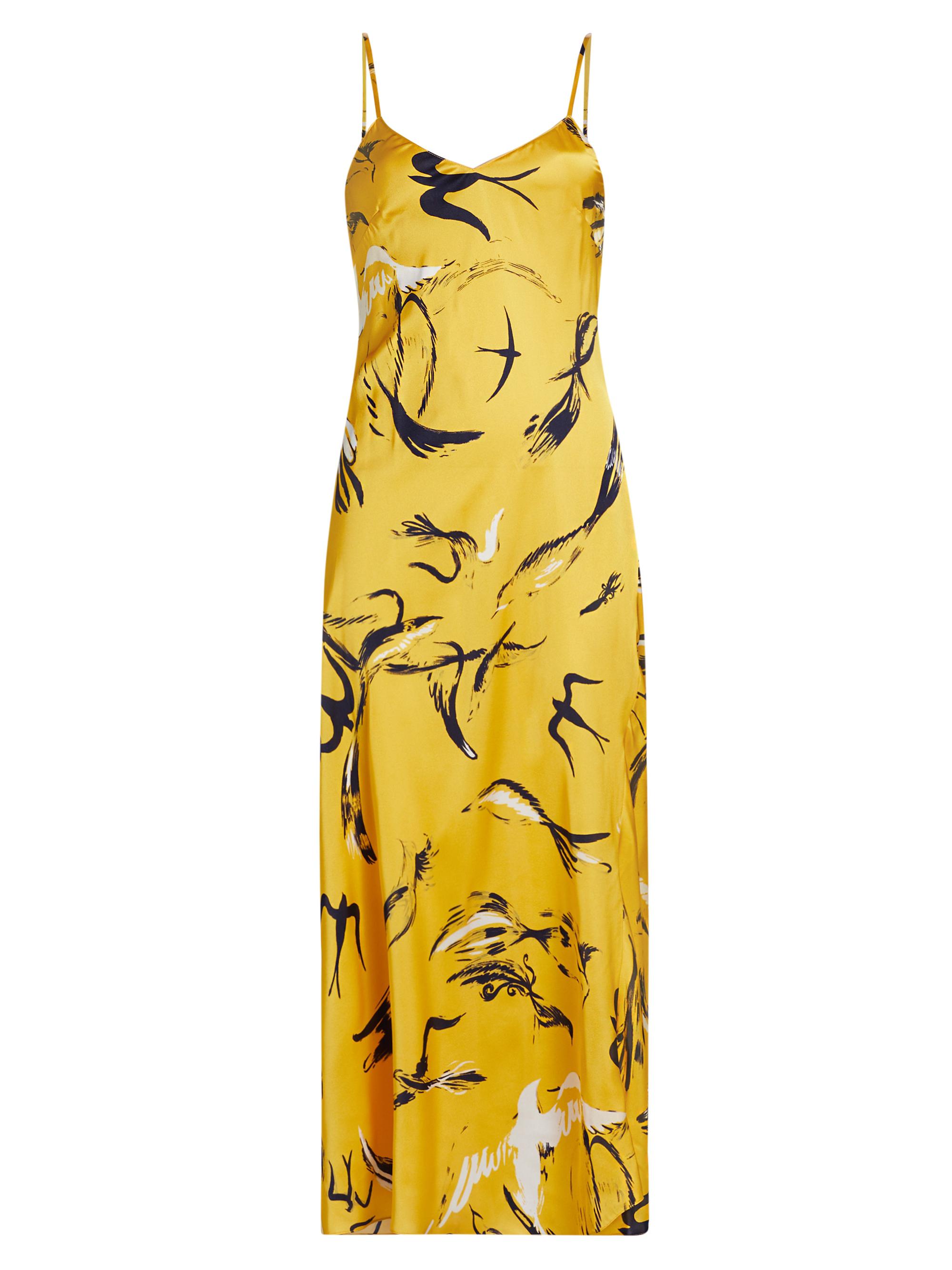 Rosetta Getty Women's Bias-Cut Silk Satin Slipdress - Marigold
