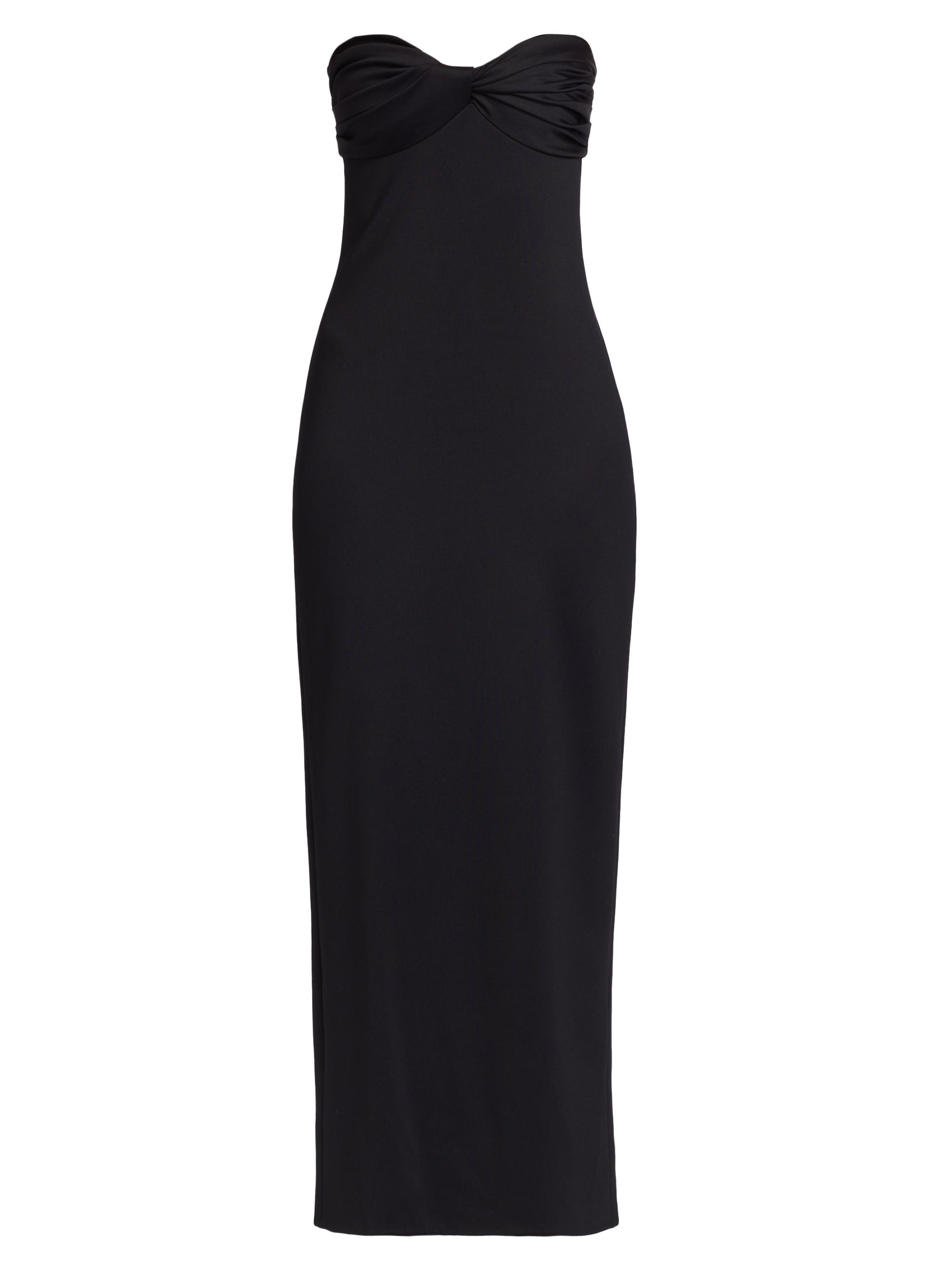 Rosetta Getty Women's Twisted Strapless Gown - Black