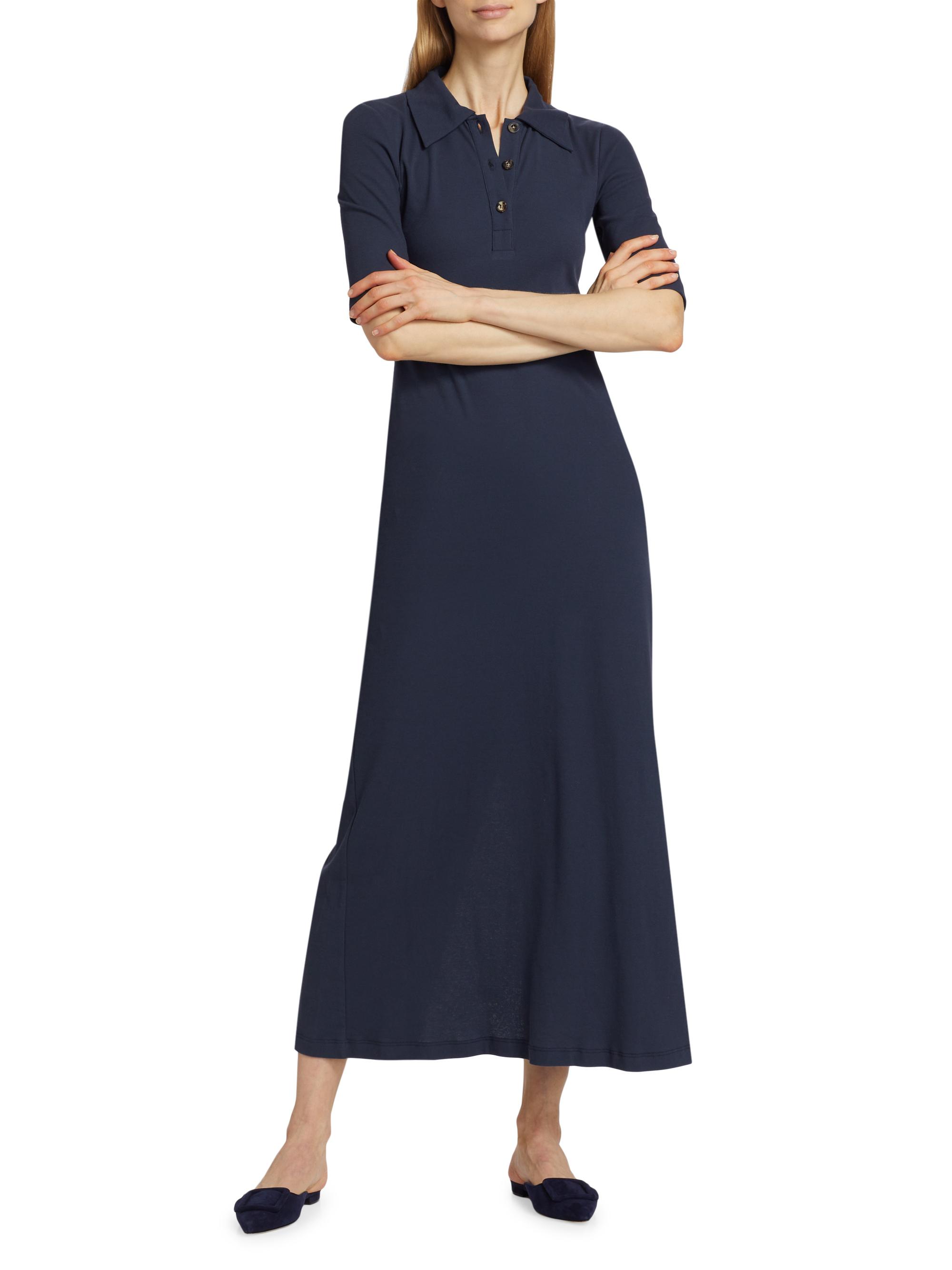 Rosetta Getty Fitted Cotton Polo T-Shirt Dress | Saks Fifth Avenue